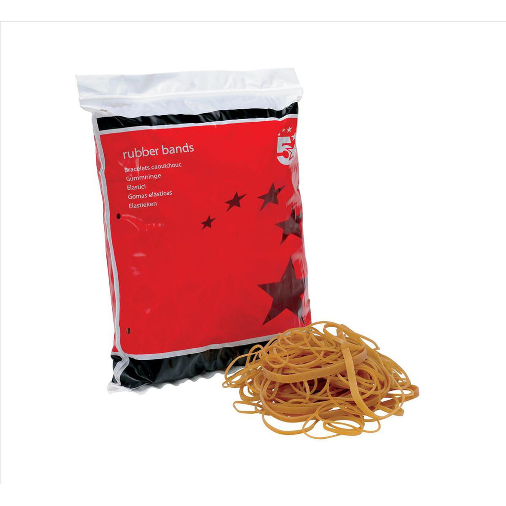 5 Star Rubber Bands Assorted Sizes 454g Bag 296484_2