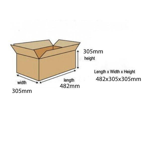 Single Wall Corrugated Dispatch Cartons 482x305x305mm Brown (Pack of 25) SC-18_3