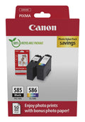 Canon PG-585/CL-586 Ink Cartridges K/CMY + 4 x 6 in Photo Paper Value Pack 6204C004_2