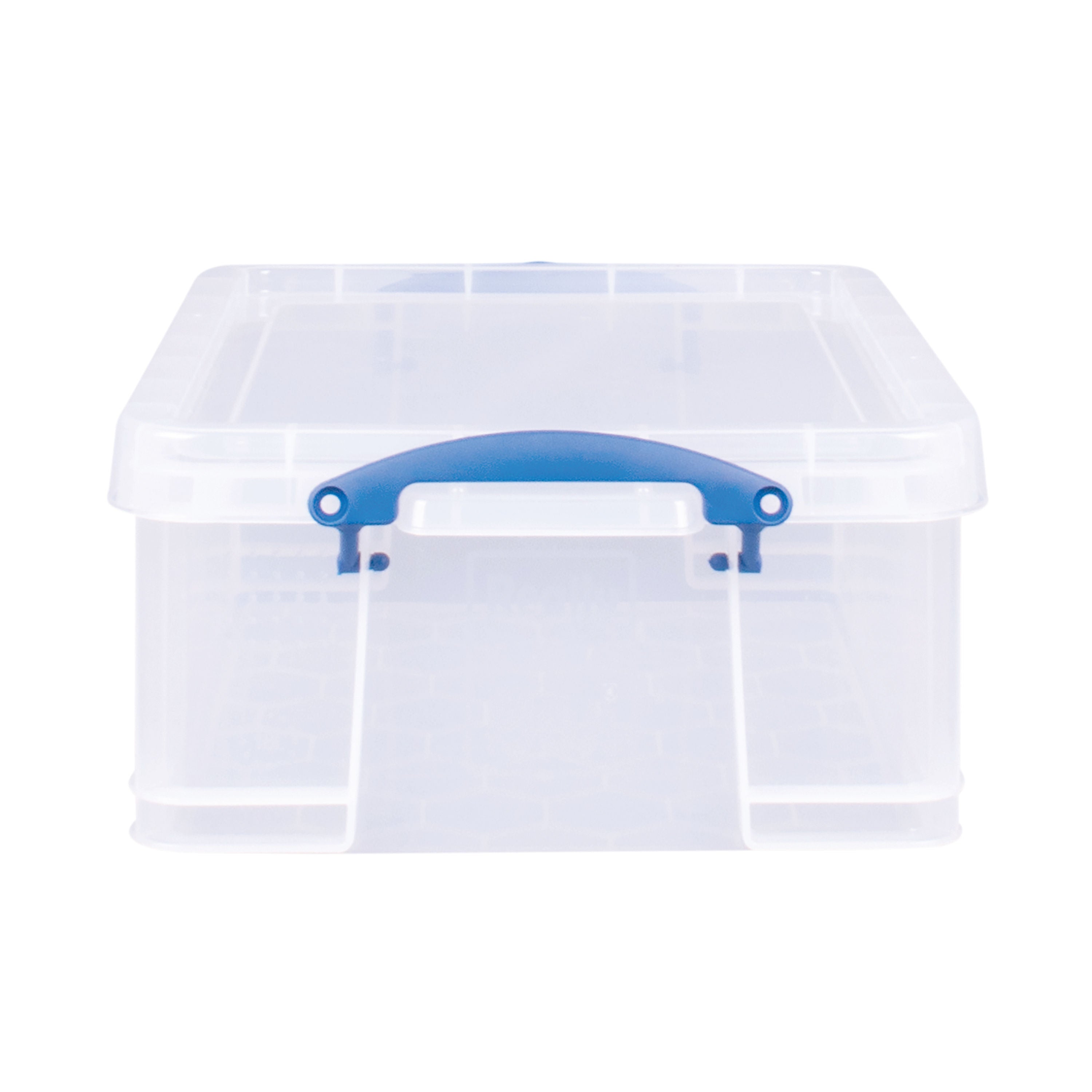 Really Useful 18L Plastic Storage Box with Lid L480xW390xD200mm CD/DVDs Clear EBCCD_5