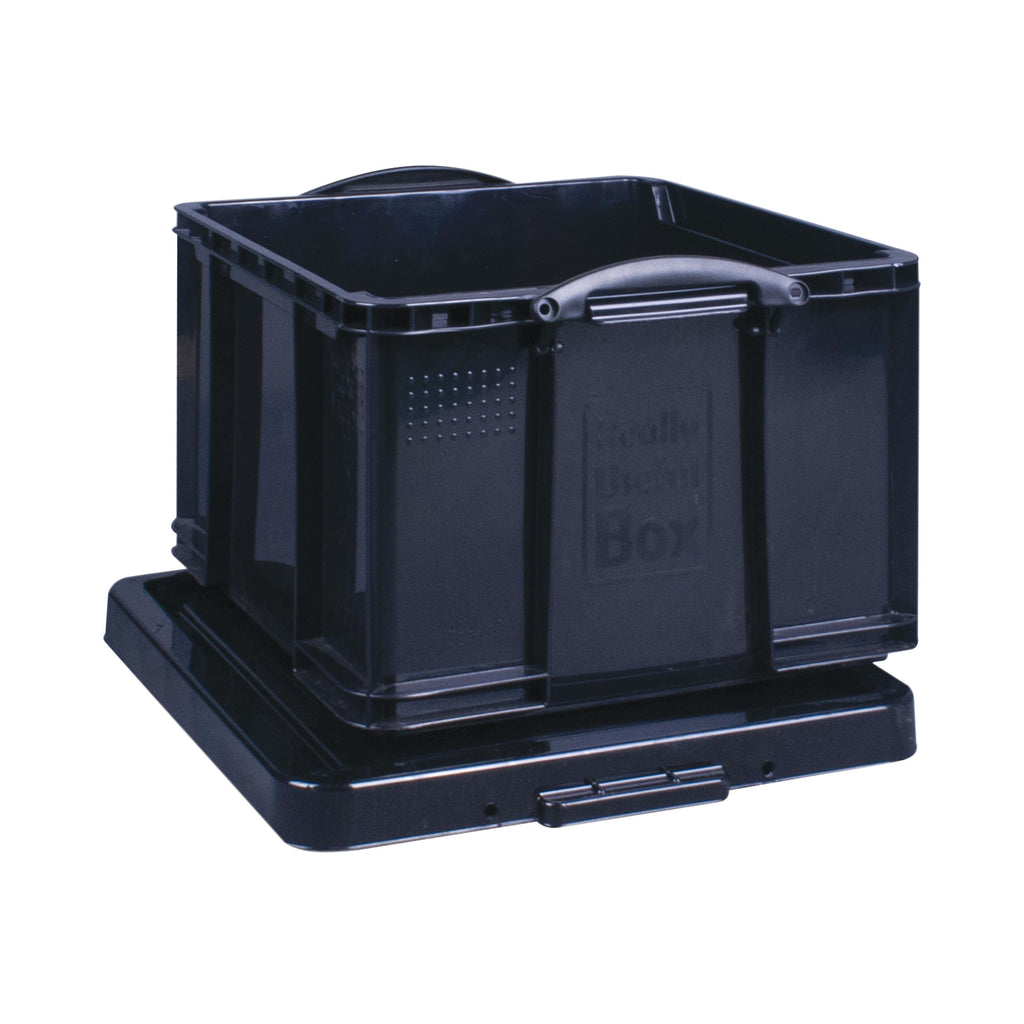 Really Useful 42 Litre Recycled Plastic Storage Box Black 42BKR_2
