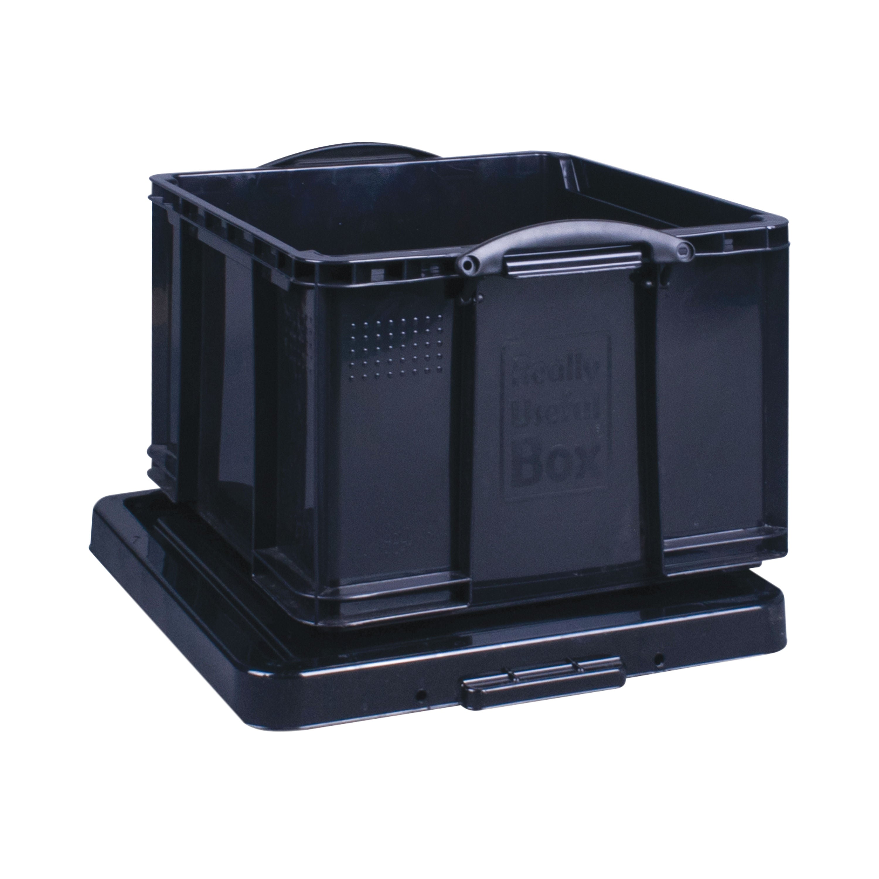 Really Useful 42 Litre Recycled Plastic Storage Box Black 42BKR_2