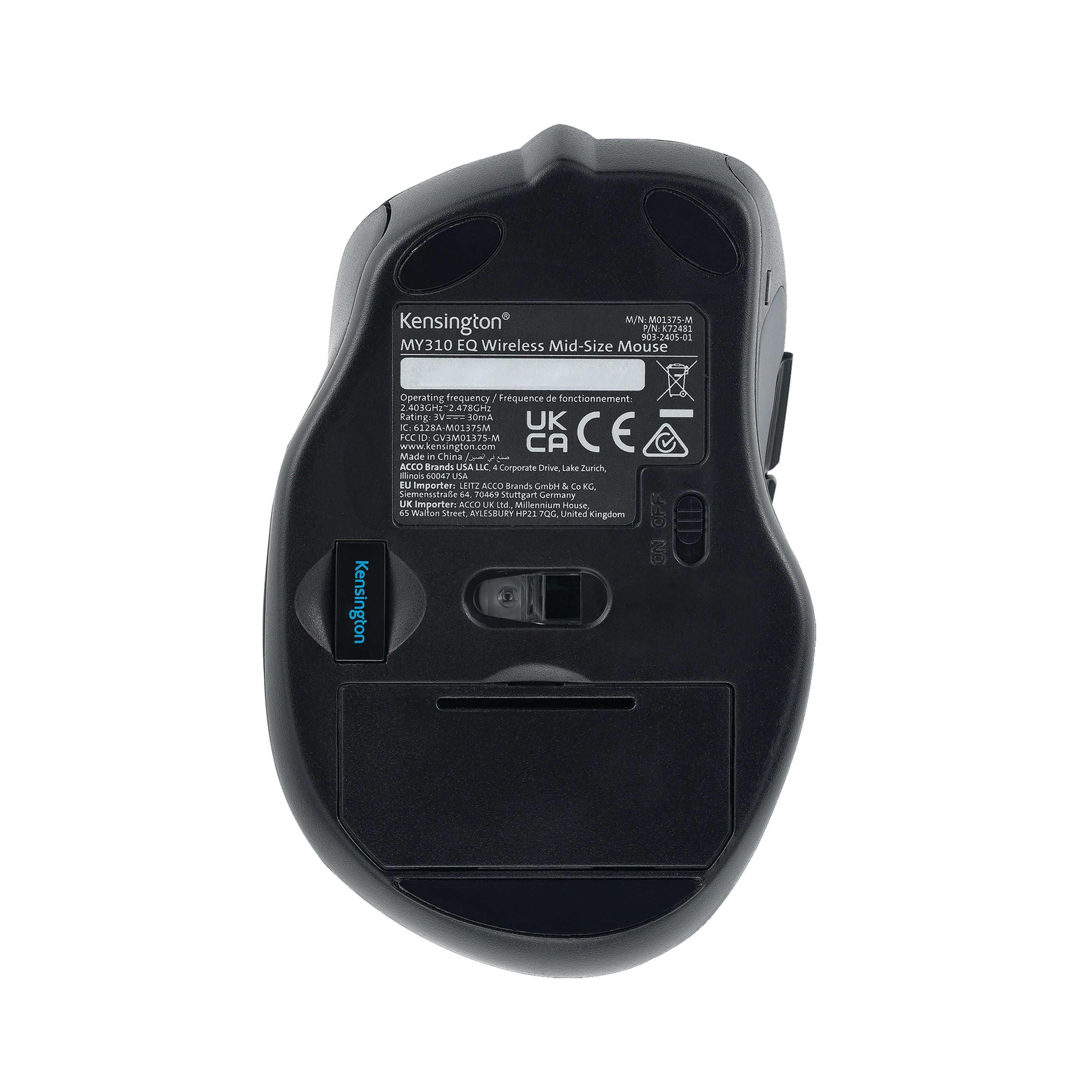 Kensington MY310 EQ Wireless Mouse Black K72481WW_4