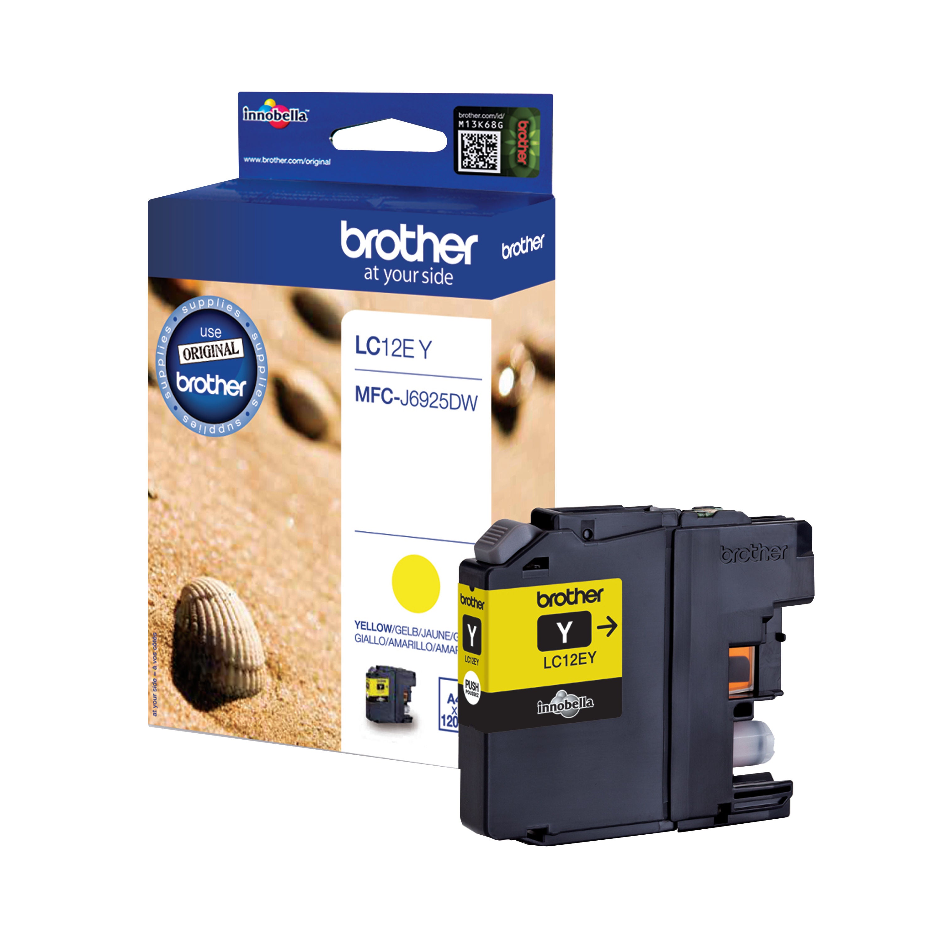 Brother LC12EY Inkjet Cartridge Yellow LC12EY