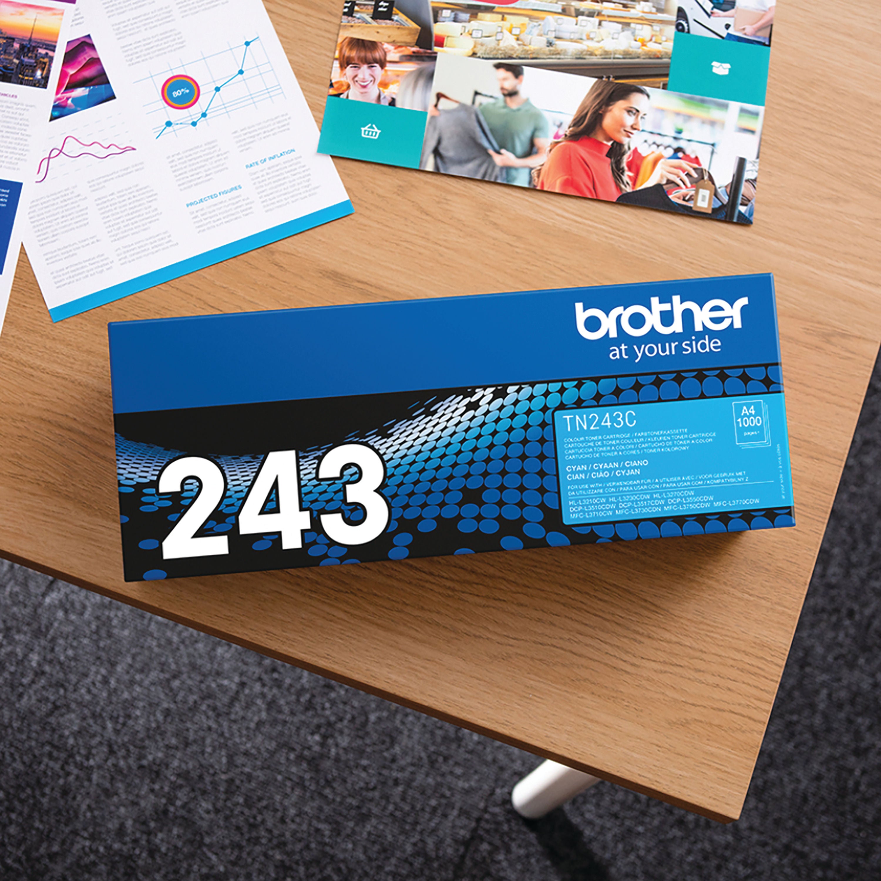 Brother TN-243C Toner Cartridge Cyan TN243C_4