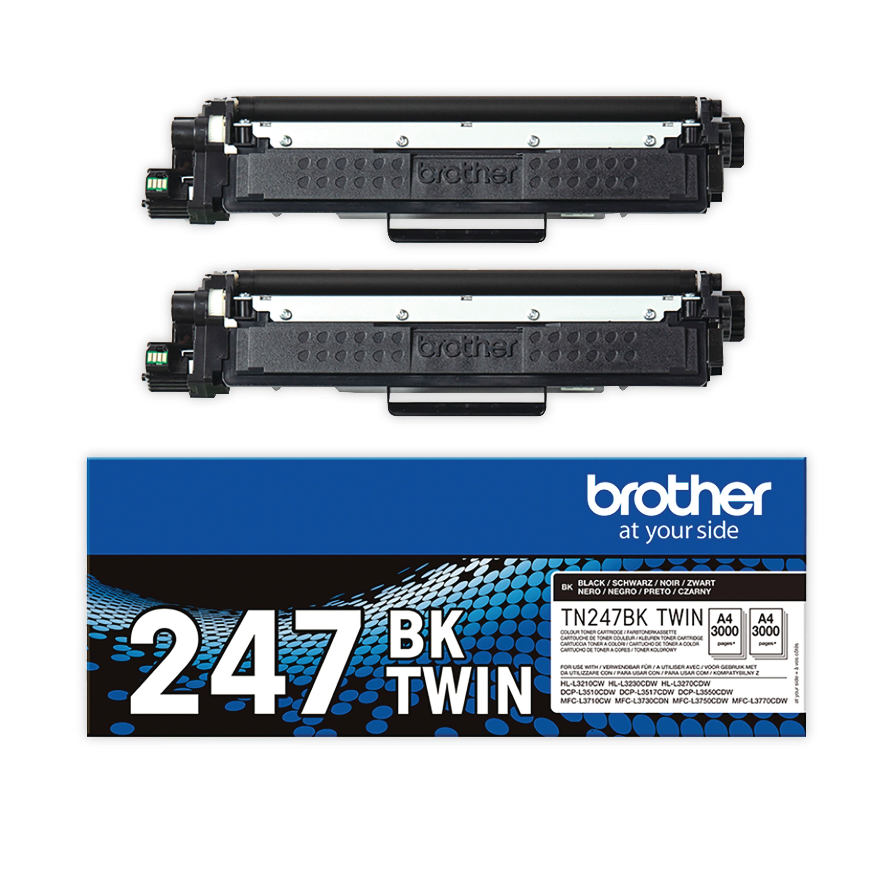 Brother TN-247BKTWIN Toner Cartridge HY Black Twinpack TN247BKTWIN