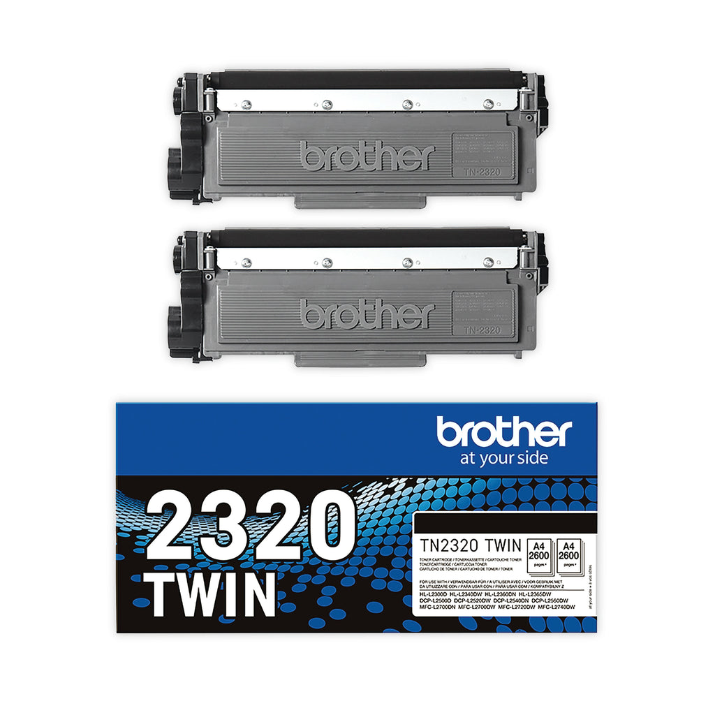 Brother TN-2320TWIN Toner Cartridge HY Black Twinpack TN2320TWIN