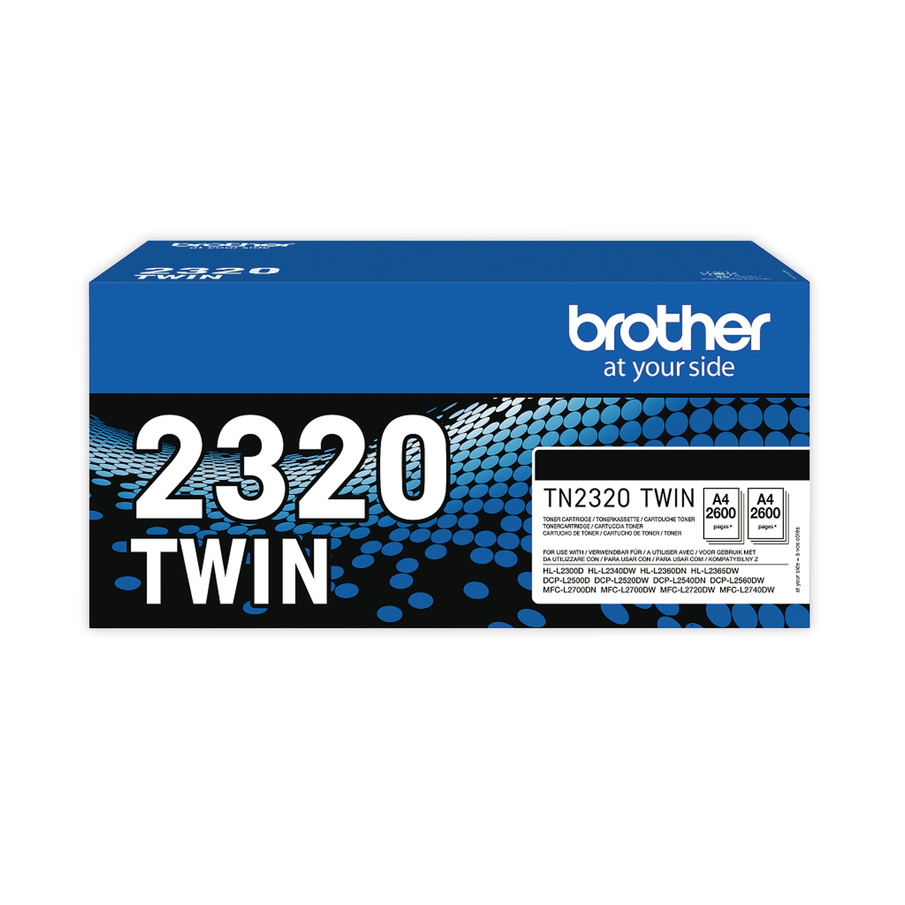 Brother TN-2320TWIN Toner Cartridge HY Black Twinpack TN2320TWIN_2