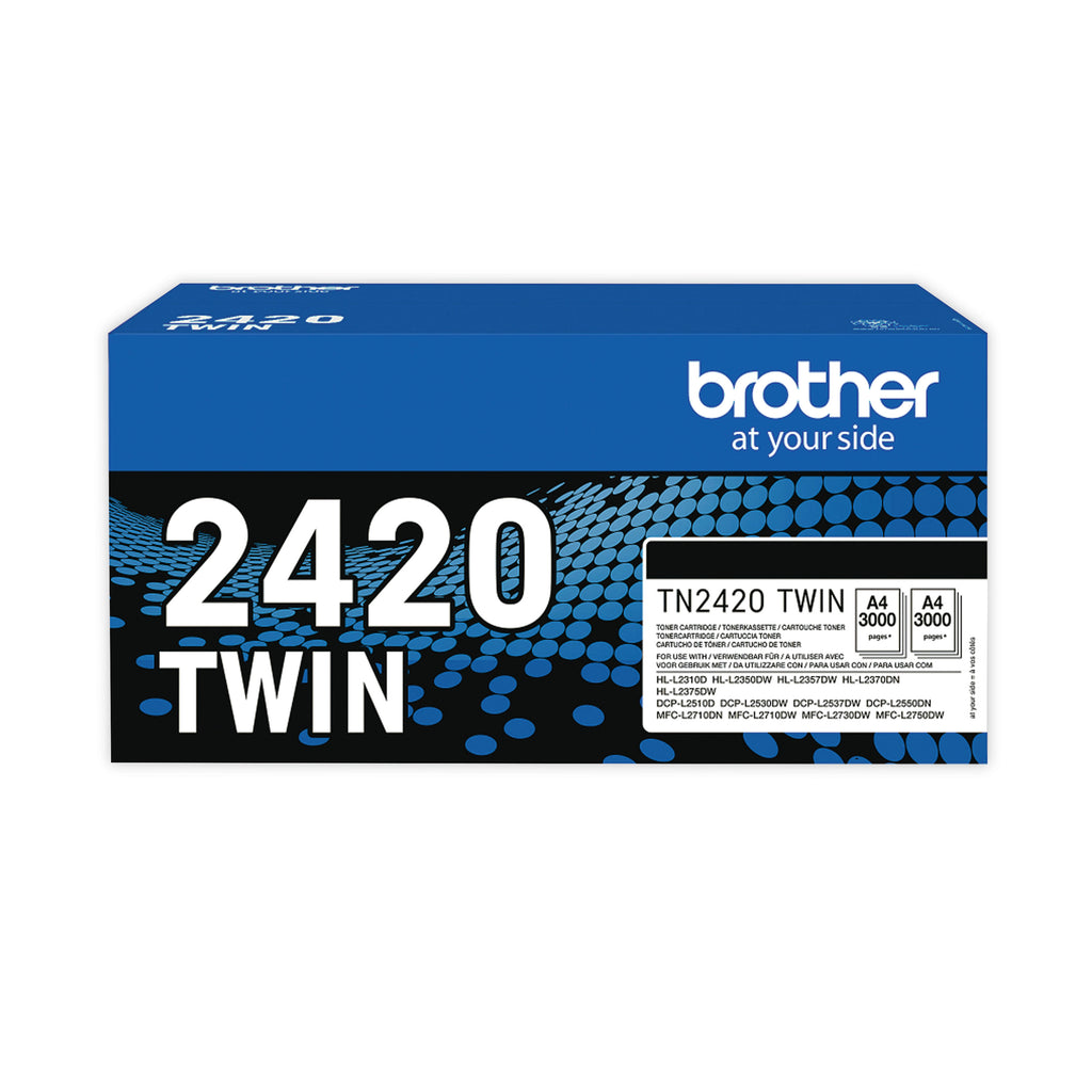 Brother TN-2420TWIN Toner Cartridge HY Black Twinpack TN2420TWIN_2