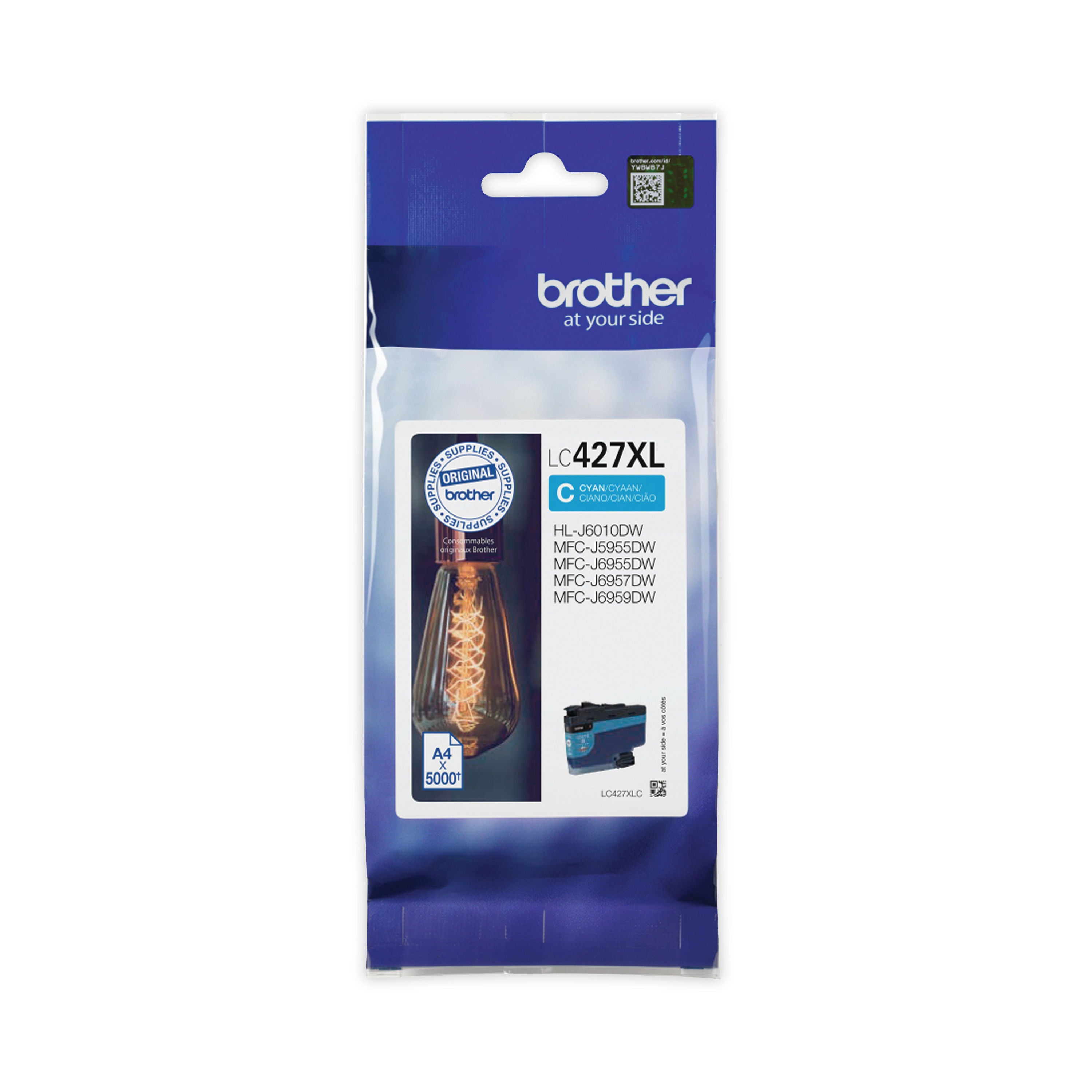 Brother LC427XLC Inkjet Cartridge High Yield Cyan LC427XLC_2