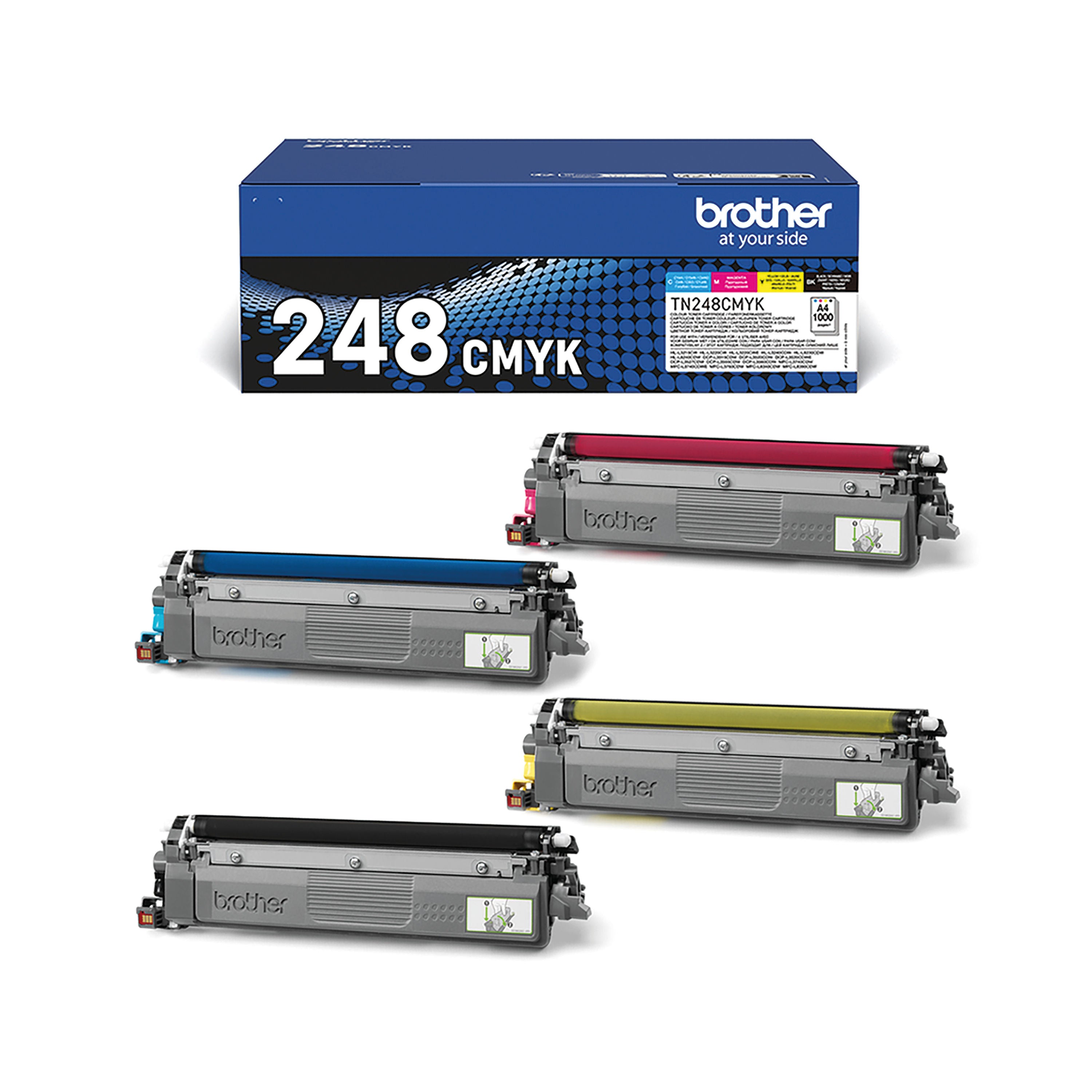 Brother TN-248 Toner Cartridges Value Pack CMYK Multipack TN248VAL