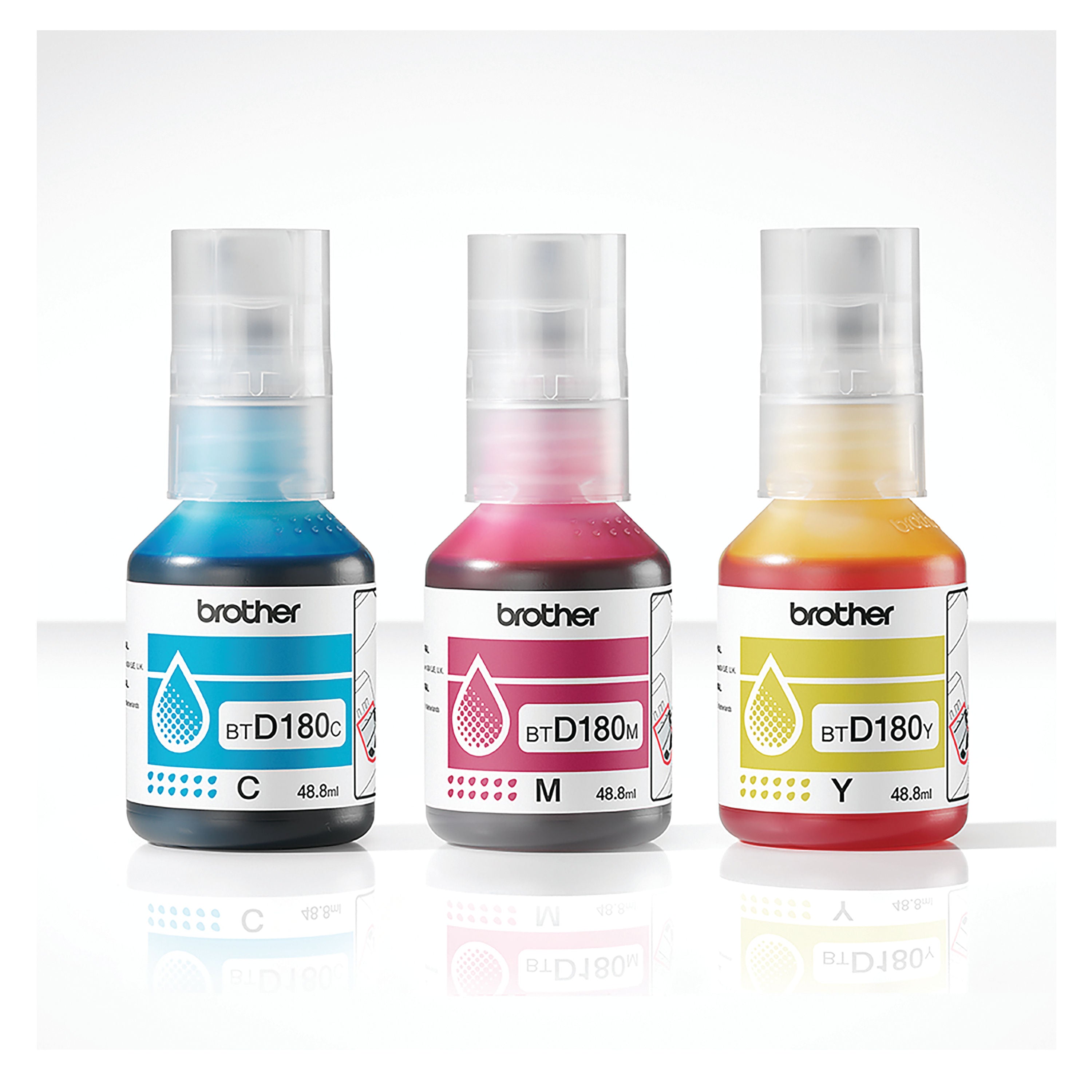 Brother Ink Bottle Super High Yield CMY Multipack BTD180CLVAL_3