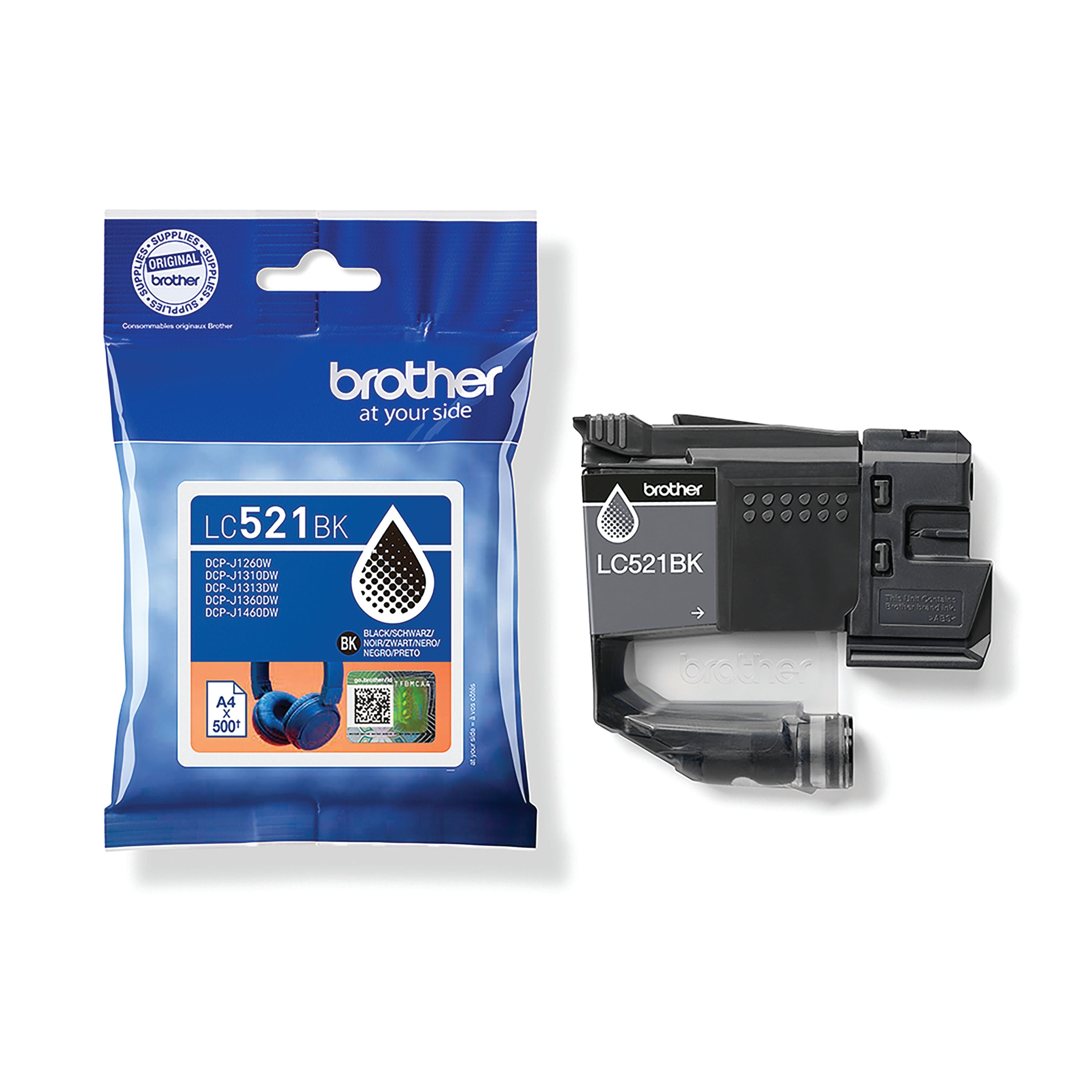 Brother LC-521Bk Black Ink Cartridge LC521BK_2