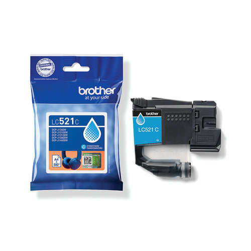 Brother LC-521C Cyan Ink Cartridge LC521C_2
