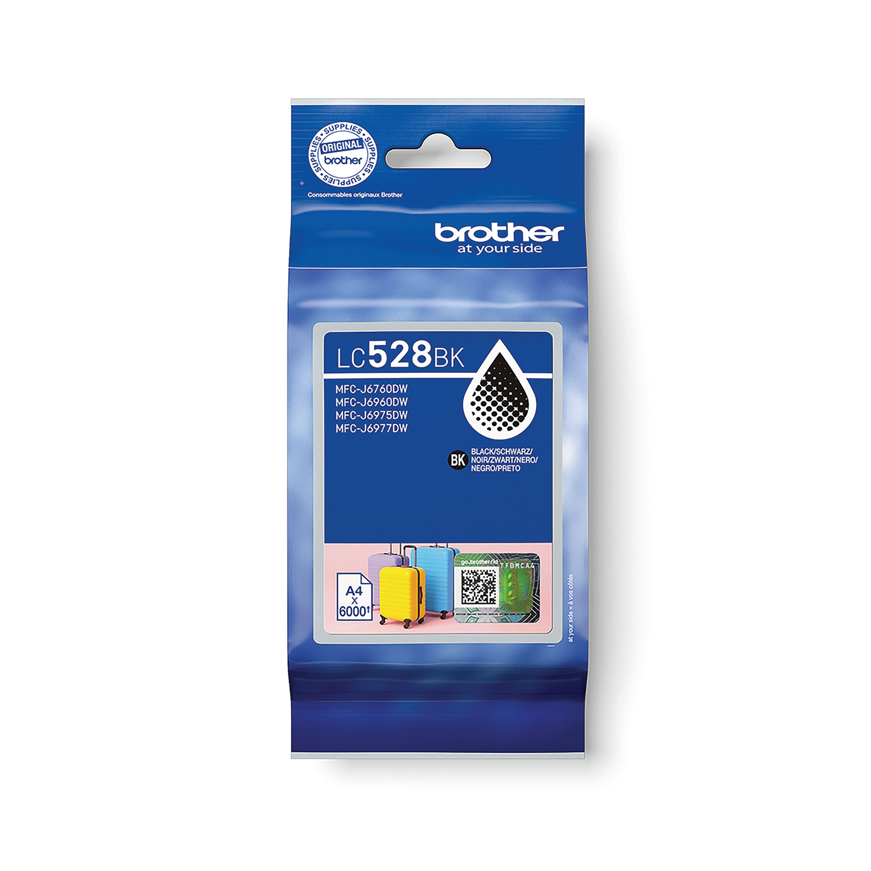 Brother LC528 Ink Cartridge Extra High Yield Black LC528BK