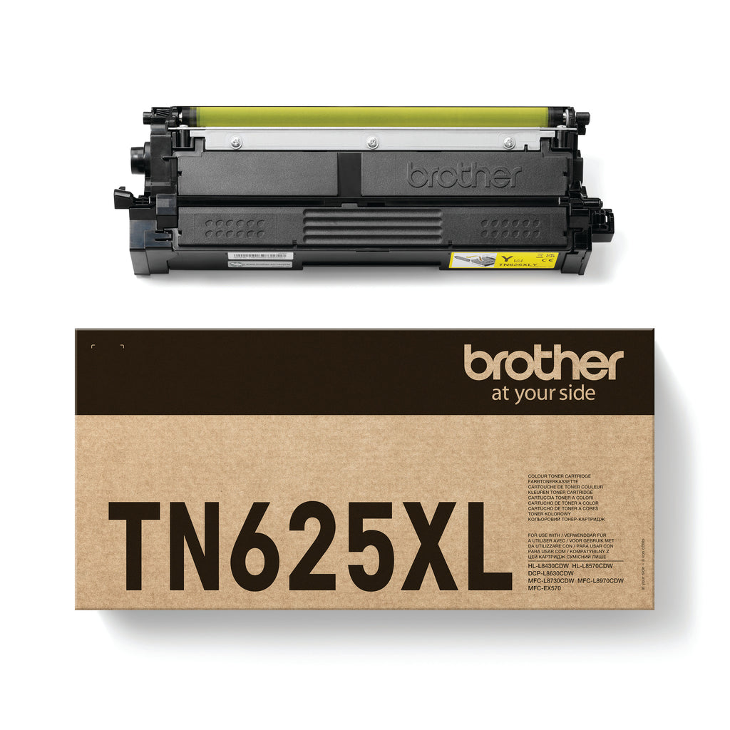 Brother TN625XL Toner Cartridge High Yield Yellow TN625XLY