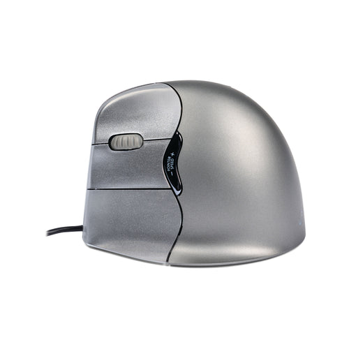BakkerElkhuizen Evoluent4 Wired Left Handed Vertical Mouse Medium Black/Grey/Silver BNEEVL4_2