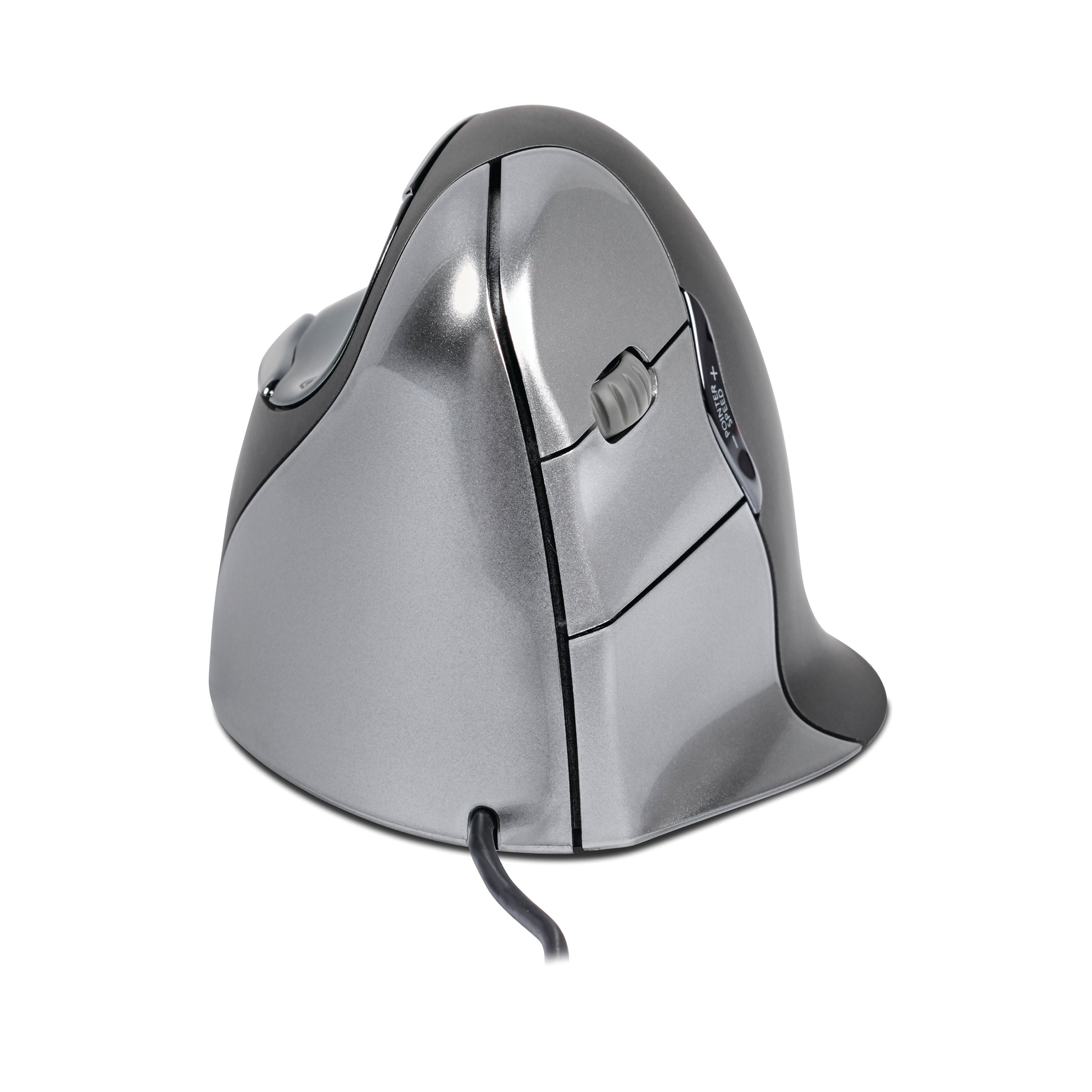 BakkerElkhuizen Evoluent4 Wired Left Handed Vertical Mouse Medium Black/Grey/Silver BNEEVL4_4