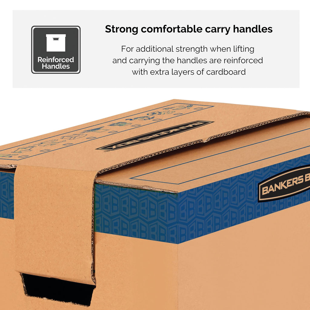 Bankers Box SmoothMove Prime Moving Box 127L XL Brown/Blue (Pack of 5) 6205401_2