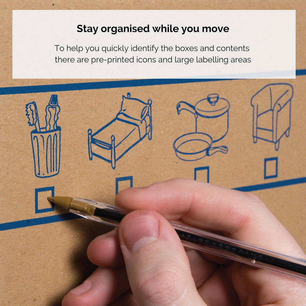 Bankers Box SmoothMove Prime Moving Box 127L XL Brown/Blue (Pack of 5) 6205401_4