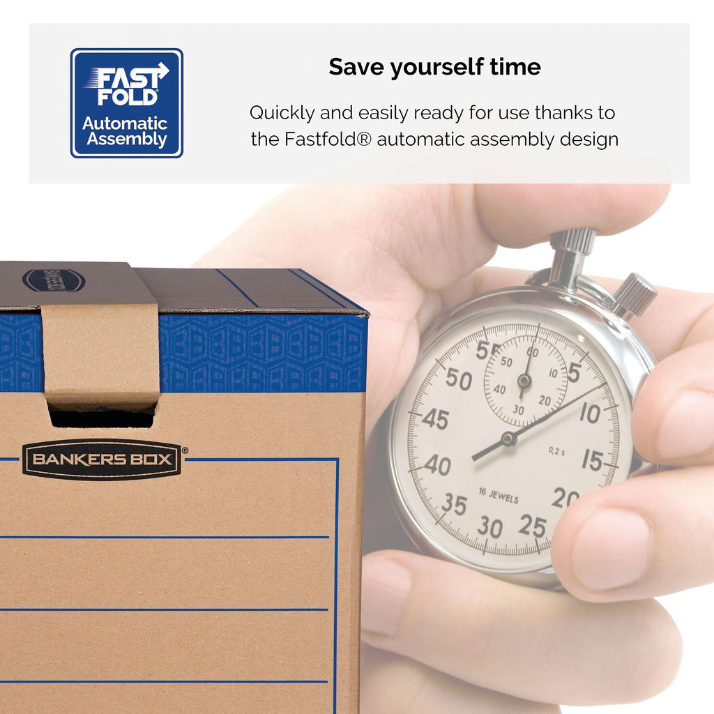 Bankers Box SmoothMove Prime Moving Box 127L XL Brown/Blue (Pack of 5) 6205401_5