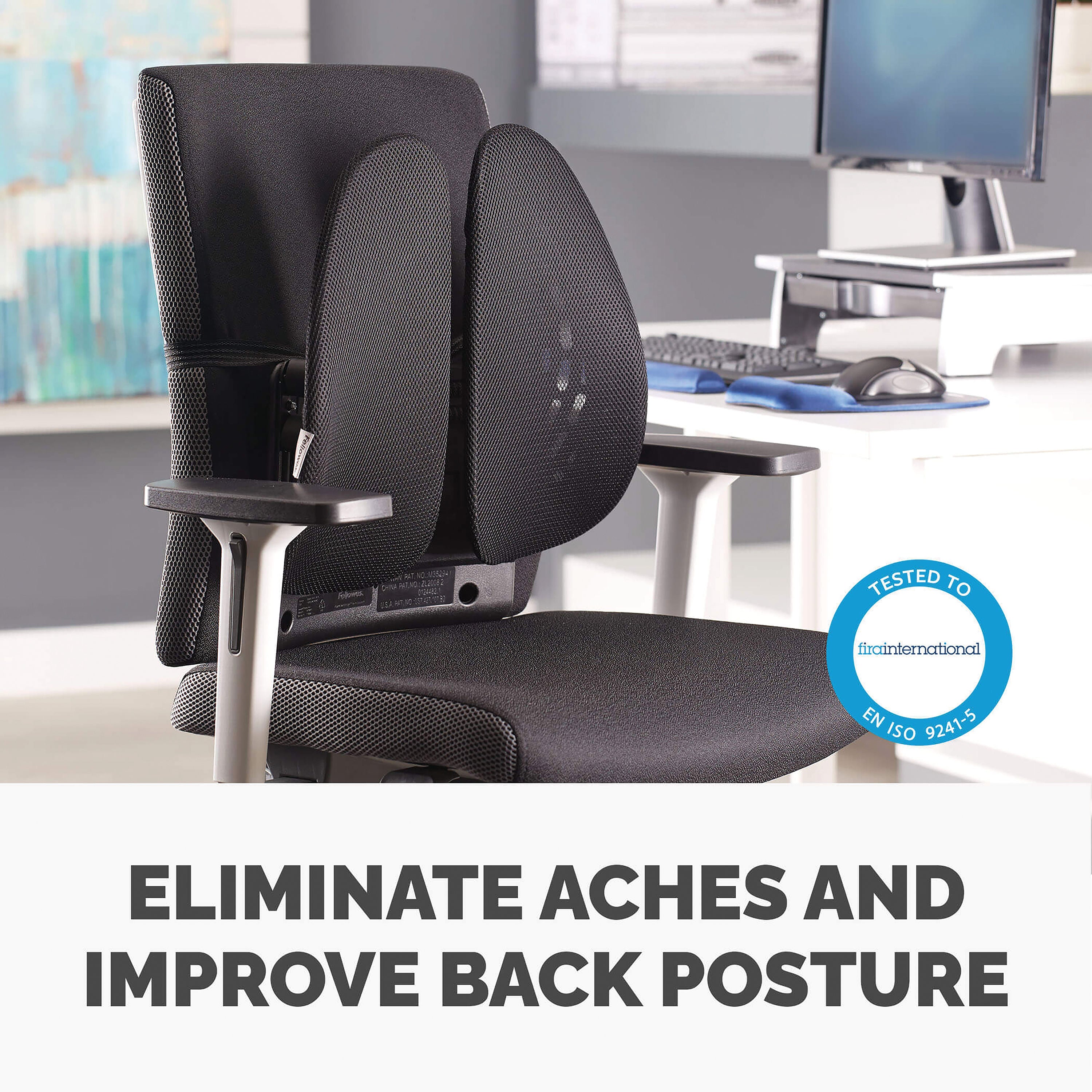 Fellowes Back Angel Back Support Black 8026401_2