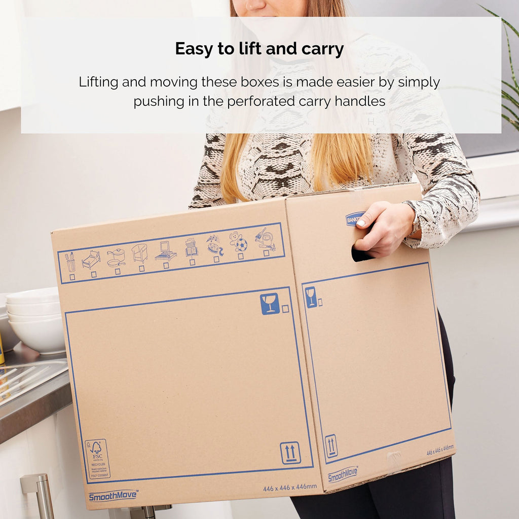 Bankers Box SmoothMove Standard Moving Box 350x350x550mm (Pack of 10) 6207301_4