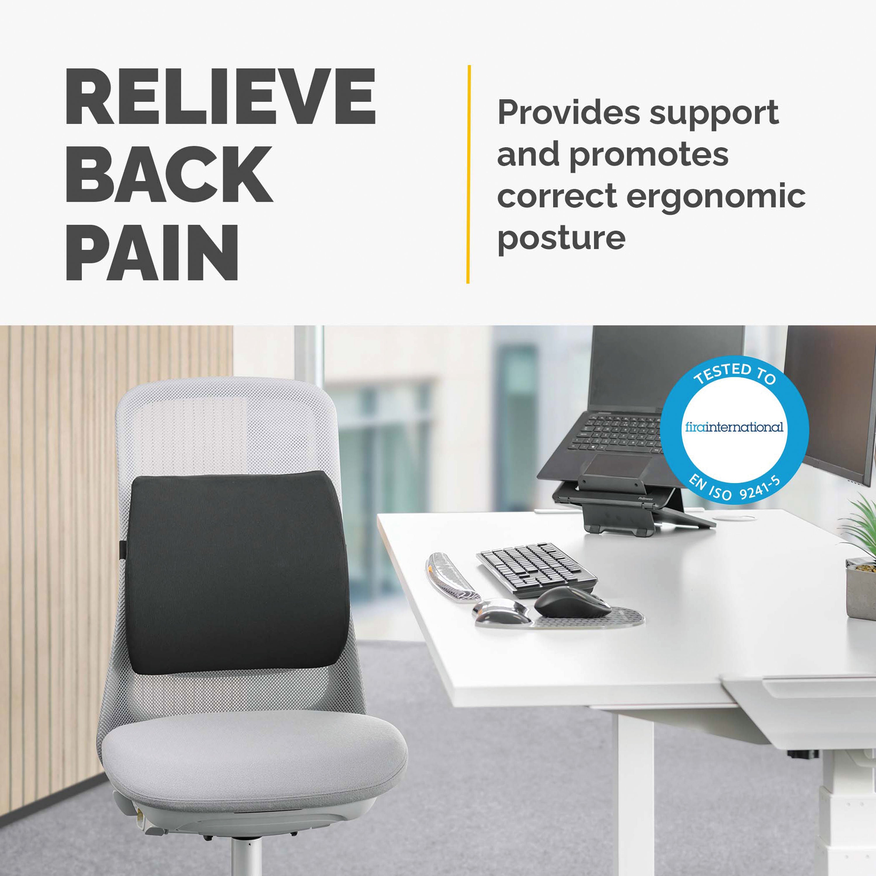 Fellowes Comfort Back Cushion Black 100119852_2