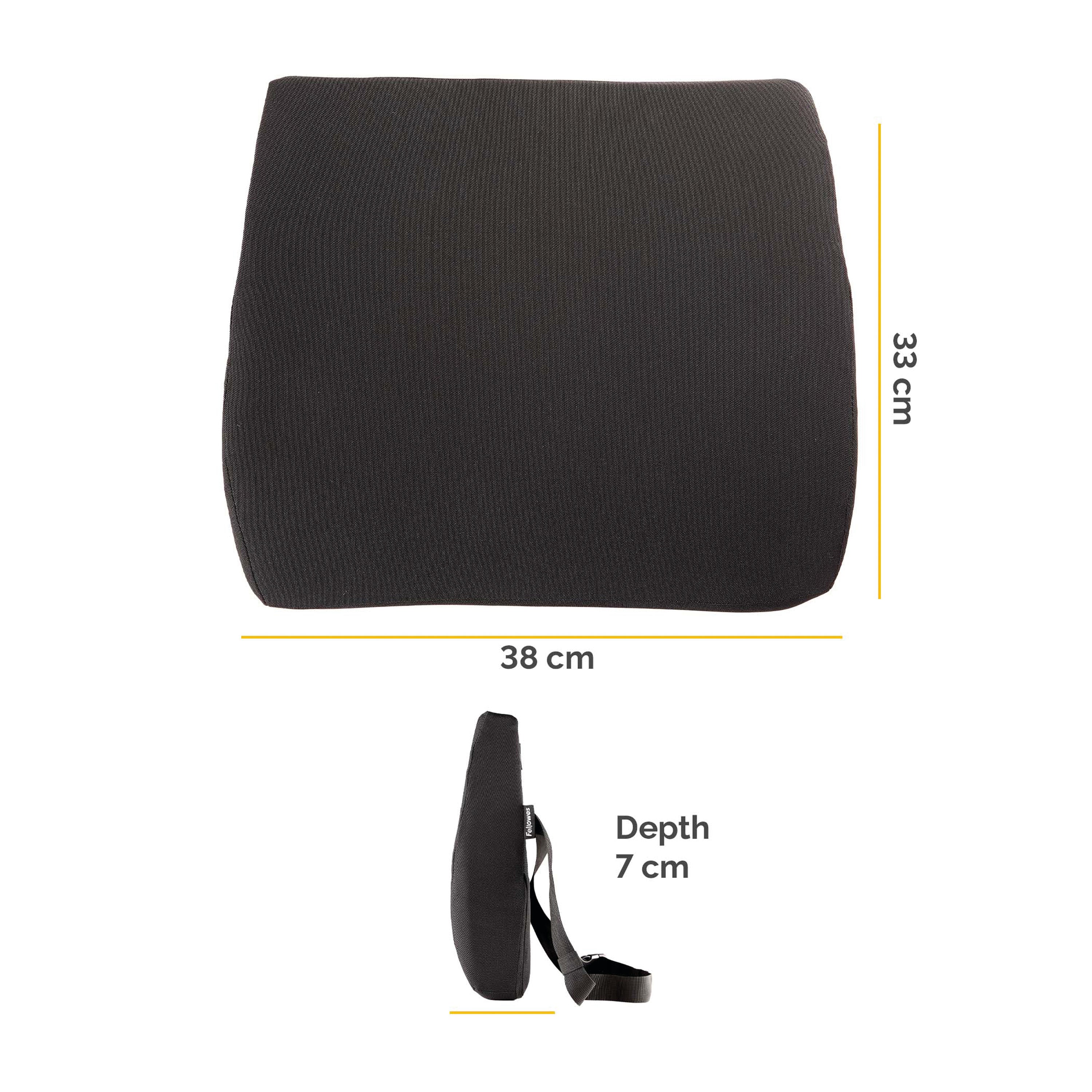 Fellowes Comfort Back Cushion Black 100119852_4