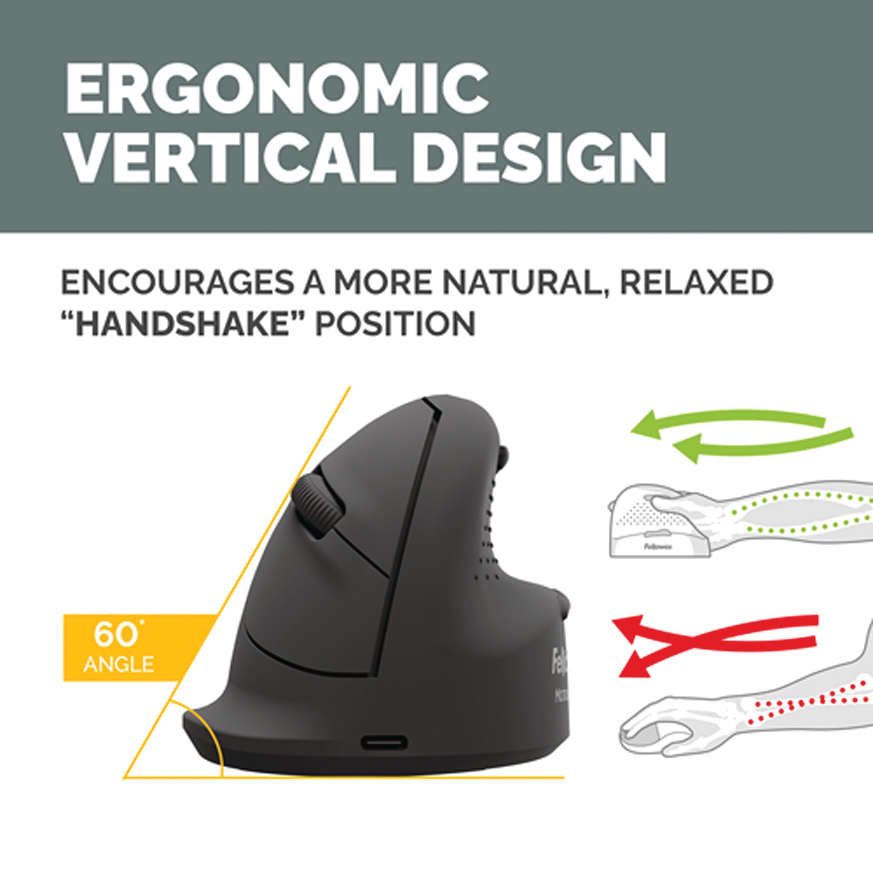 Fellowes Breyta Plus+ Ergonomic Vertical Mouse Small Right 100143580_3