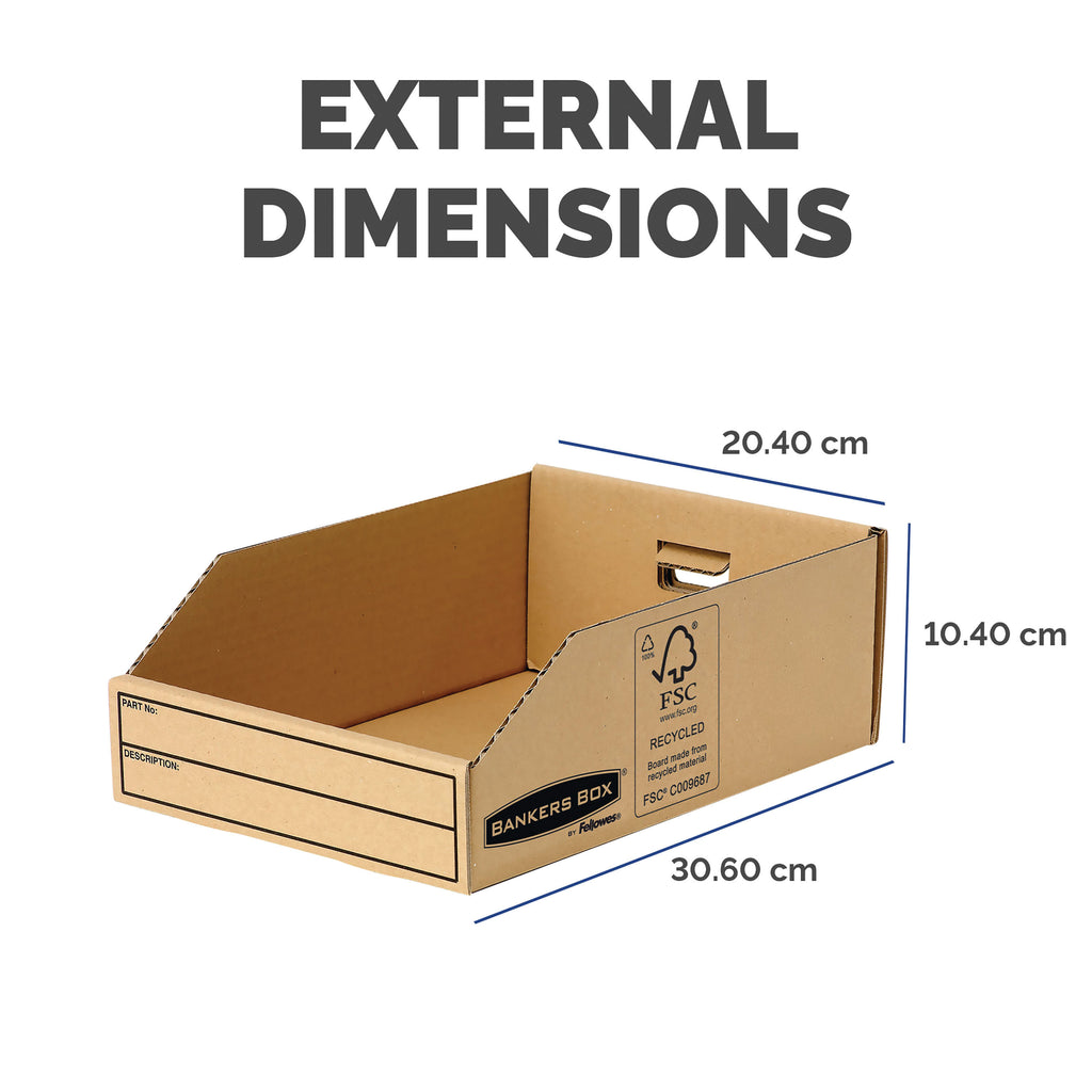 Bankers Box Earth Series Parts Bin 200mm (Pack of 50) 7355_2