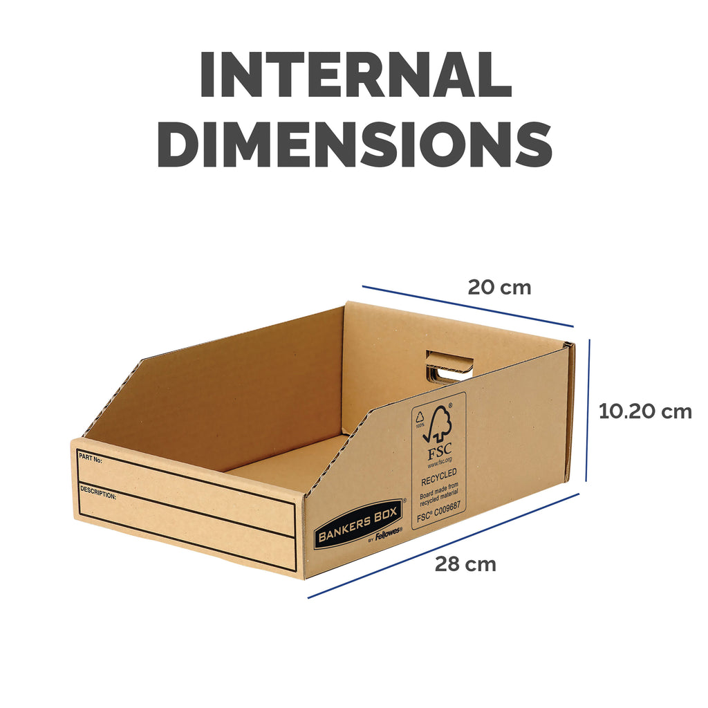 Bankers Box Earth Series Parts Bin 200mm (Pack of 50) 7355_3