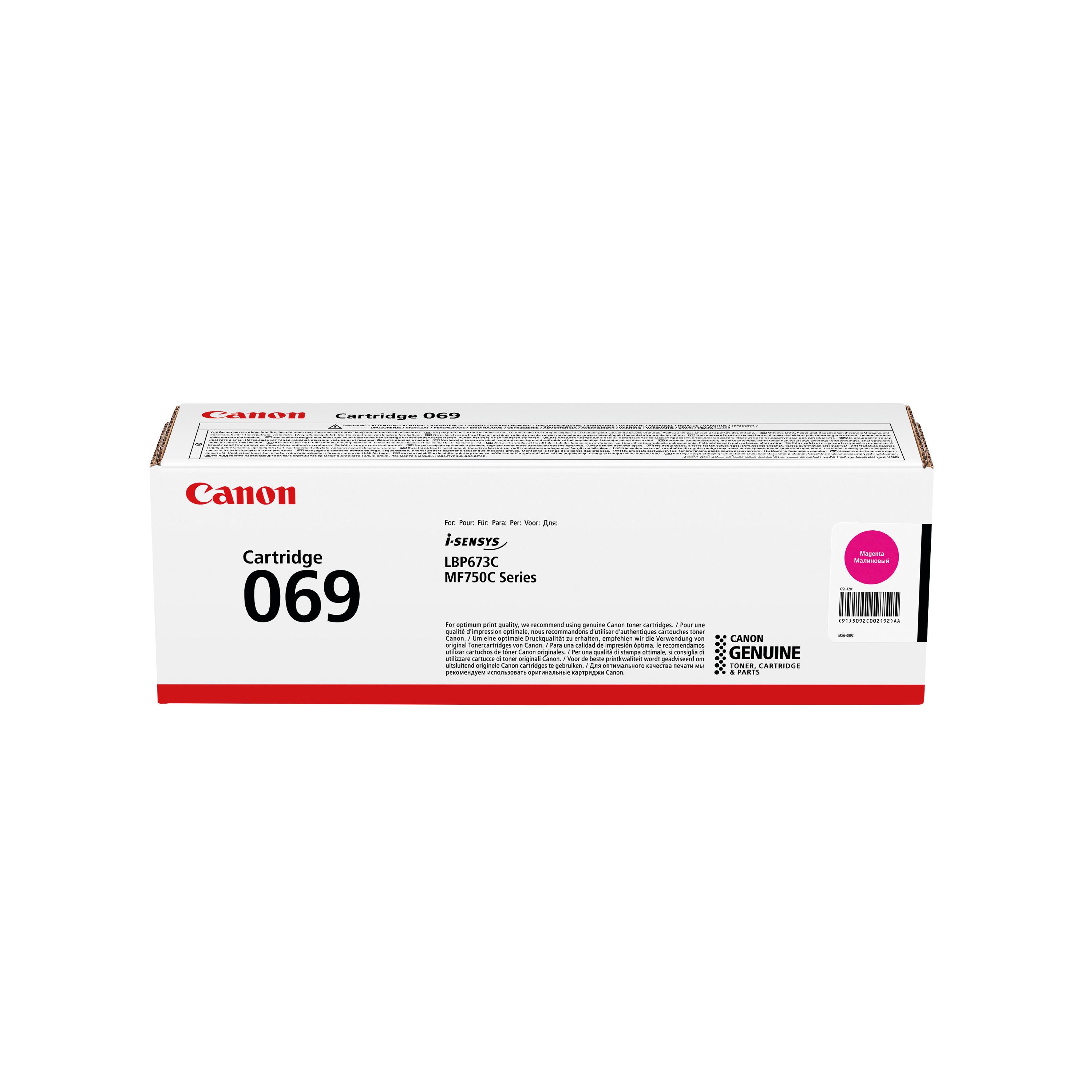 Canon 069M Toner Cartridge Magenta 5092C002_2