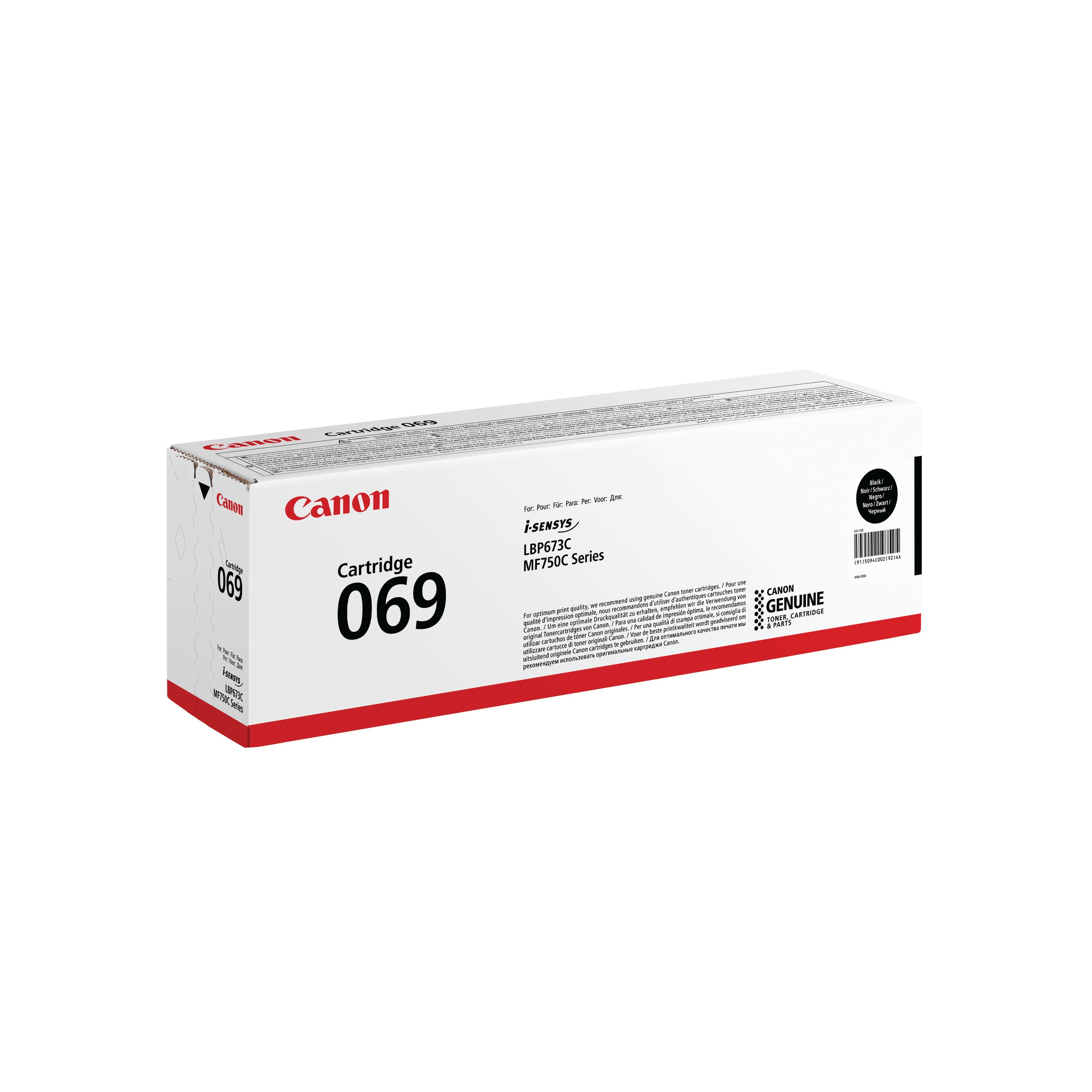 Canon 069BK Toner Cartridge Black 5094C002