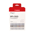 Canon PFI-300 Ink Cartridges MBK/C/M/Y/PBK/CO/GY/R/PC/PM Multipack 4192C008