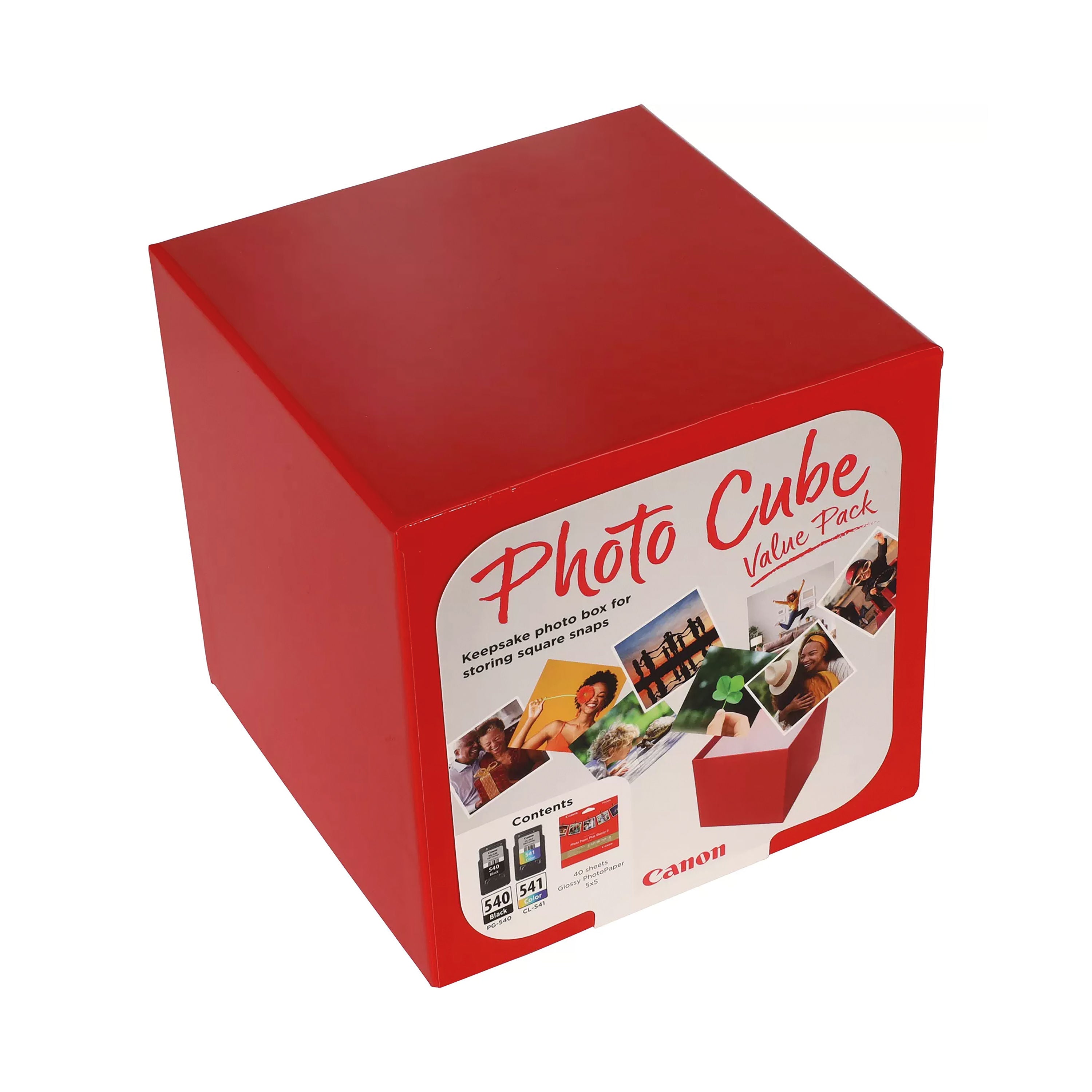 Canon Photo Cube PG-540/CL-541 K/CMY Ink/PP-201 5x5 in Photo Paper Plus Glossy II 5225B012_2