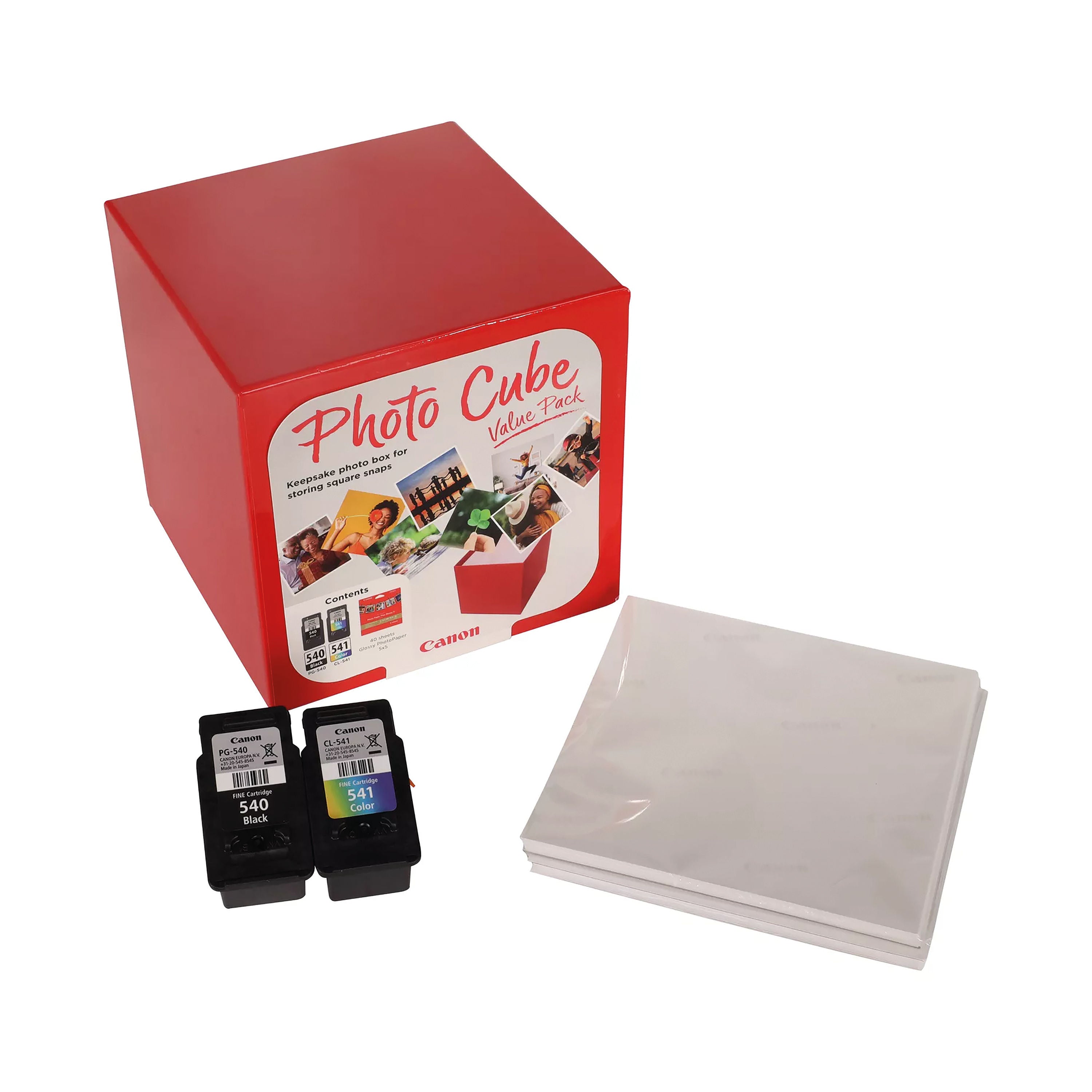 Canon Photo Cube PG-540/CL-541 K/CMY Ink/PP-201 5x5 in Photo Paper Plus Glossy II 5225B012_3