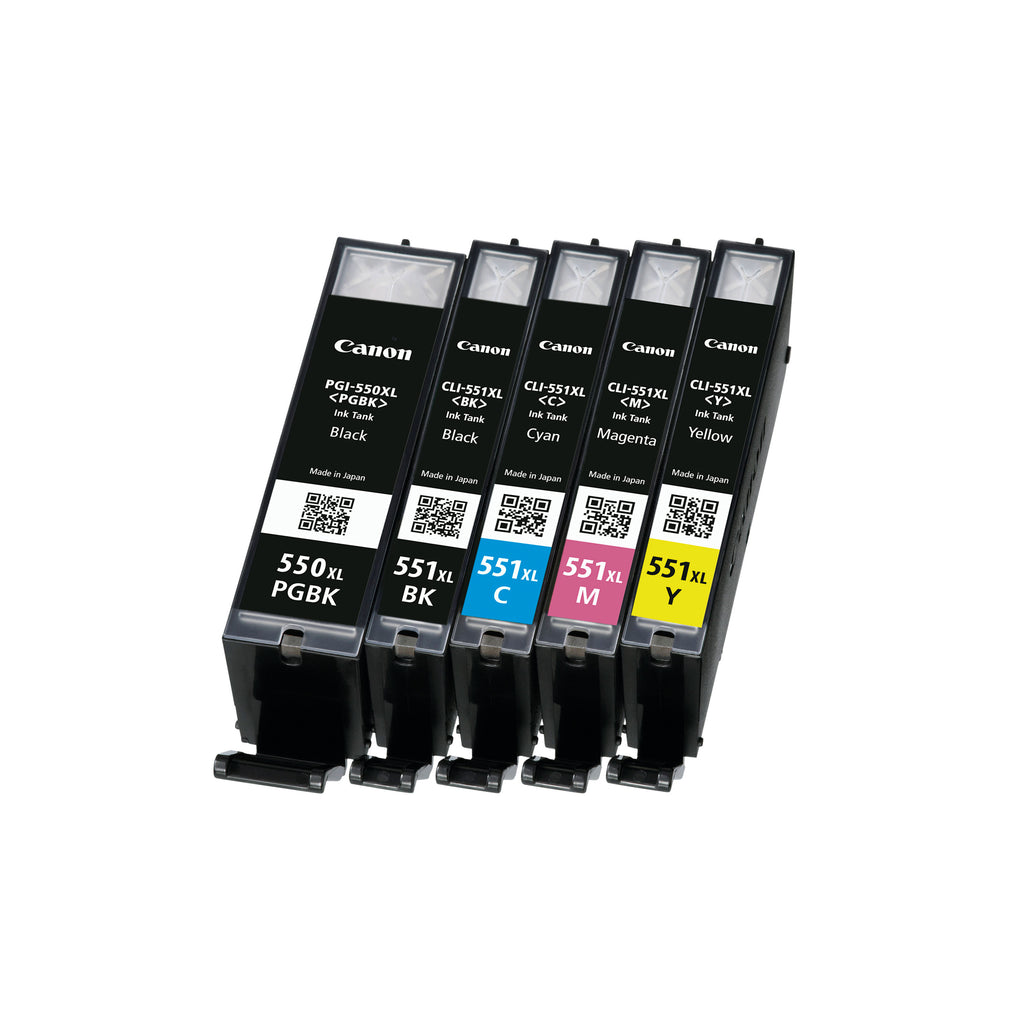 Canon CLI-551XL Ink Cartridges High Yield CMYK + 4 x 6 in Photo Paper Value Pack 6443B008_2