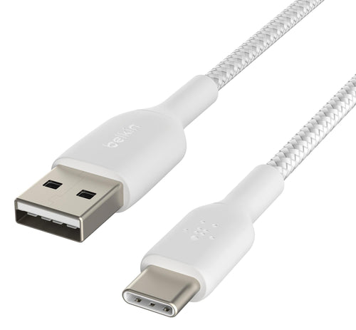 BELKIN BoostCharge Braided USB-A to USB-C Lead, 1m