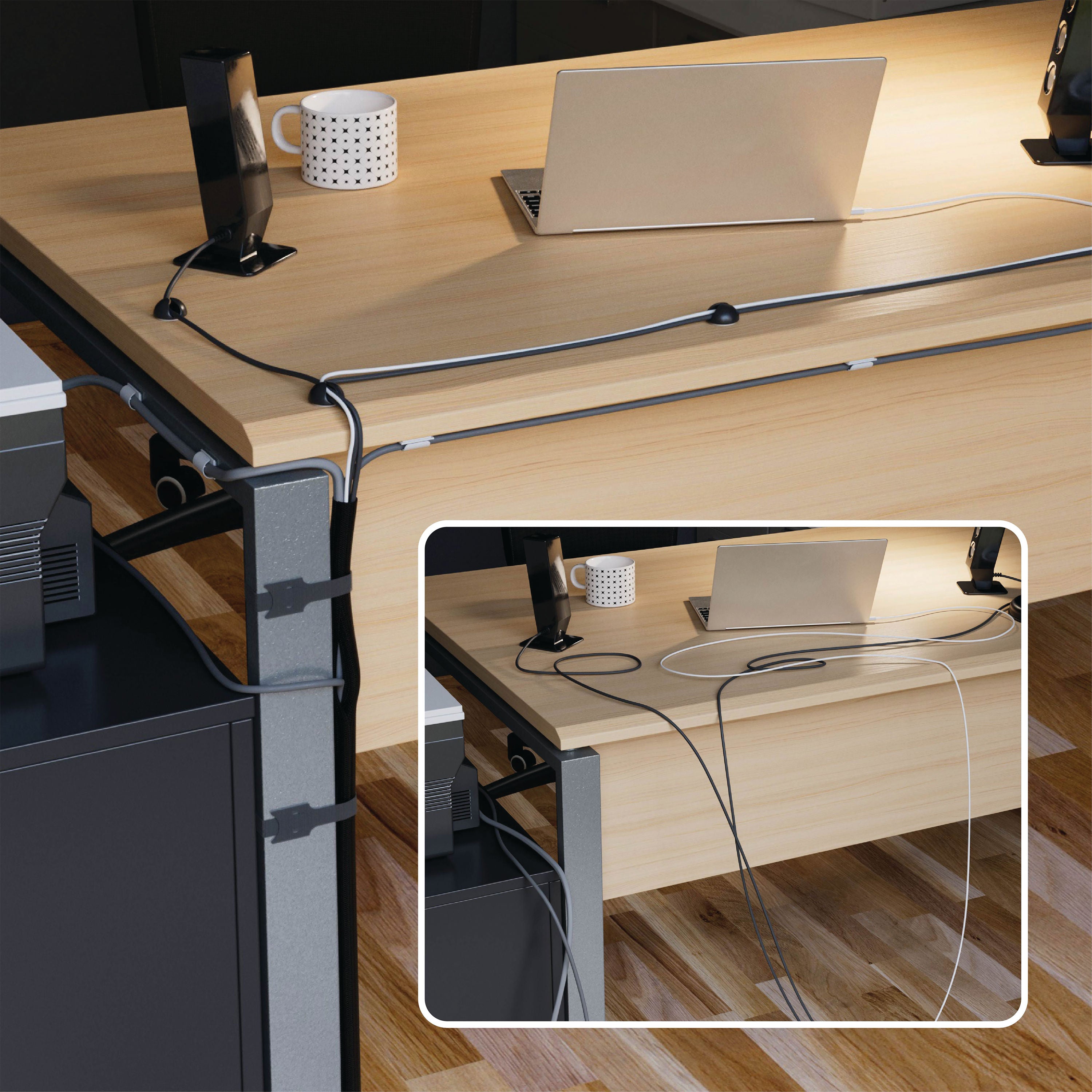 D-Line Cable Tidy Kit 4-in-1 Cable Management Set CTKIT15_2