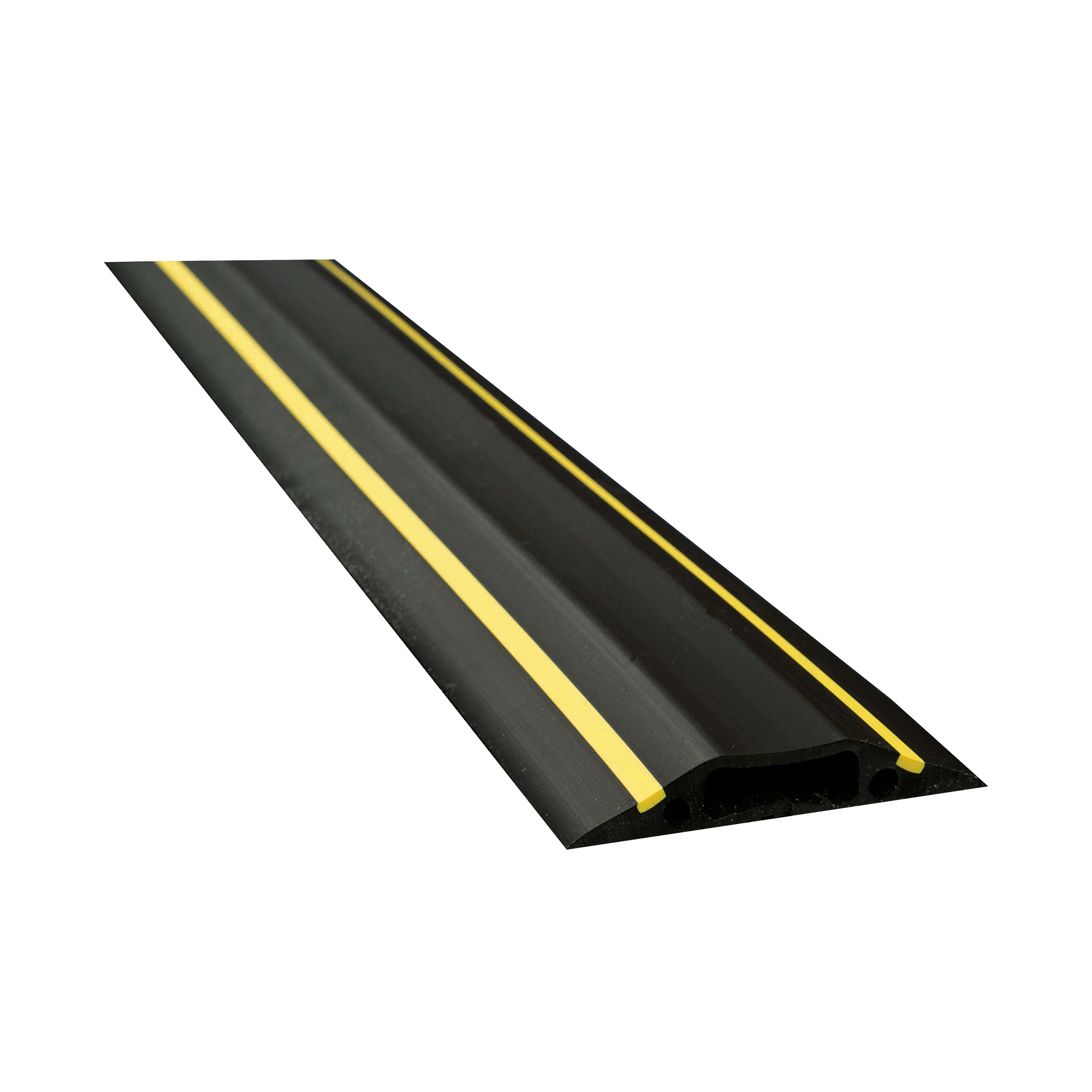 D-Line floor Cable Cover Hazard 80mm 1.8m c/w connectors Yellow/Black FC83H