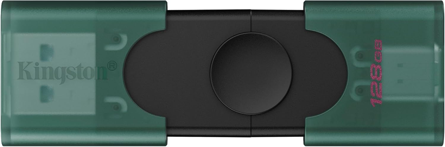Kingston DataTraveler Duo Dual Interface USB Flash Drive, 128GB 3