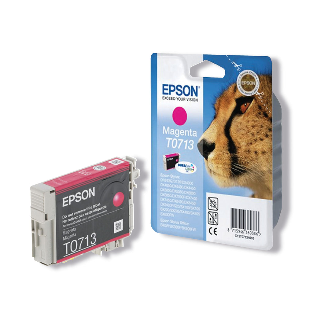 Epson T0713 Cheetah DURABrite Ultra Ink Cartridge Magenta C13T07134012_2