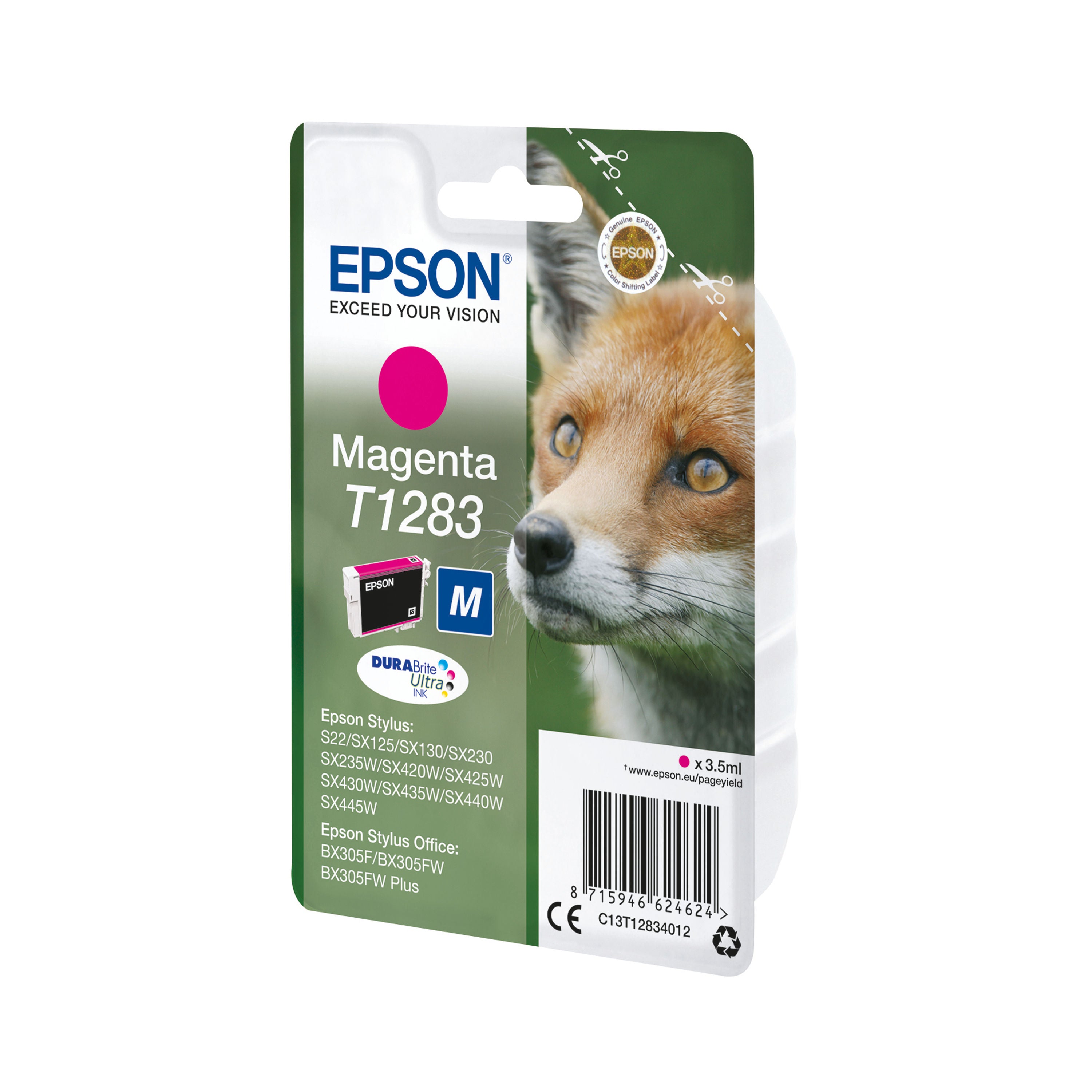 Epson T1283 Fox DURABrite Ultra Ink Cartridge Magenta C13T12834012_2