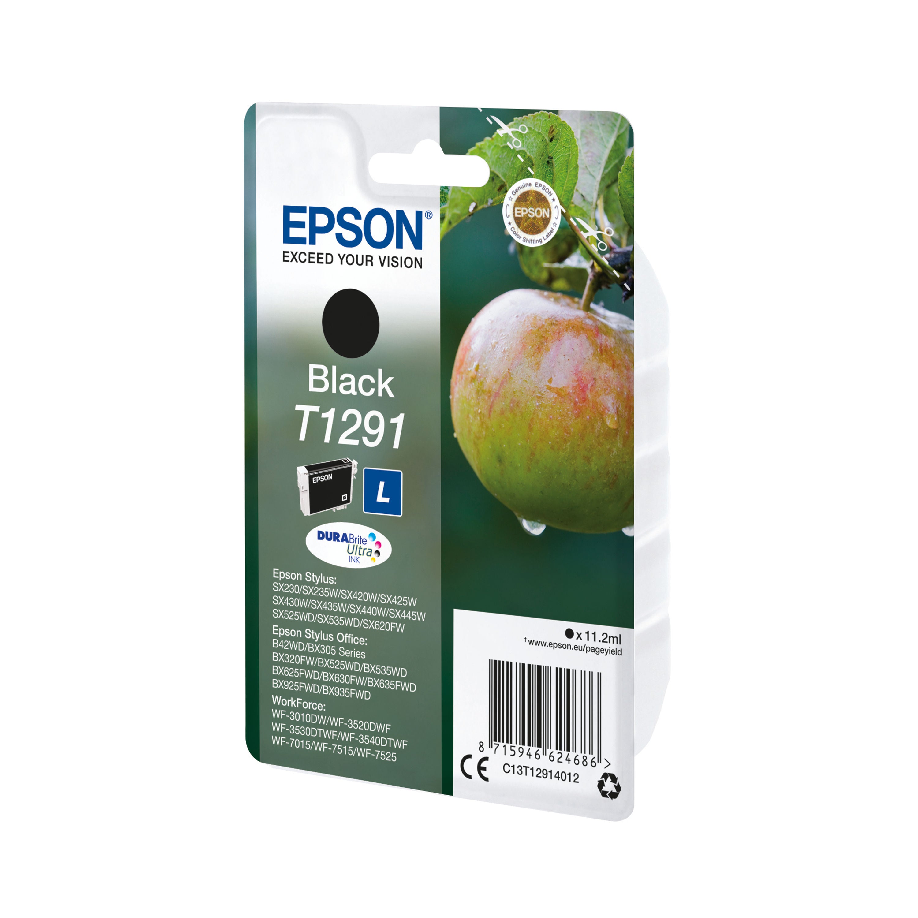 Epson T1291 Apple DURABrite Ultra Ink Cartridge Black C13T12914012_2
