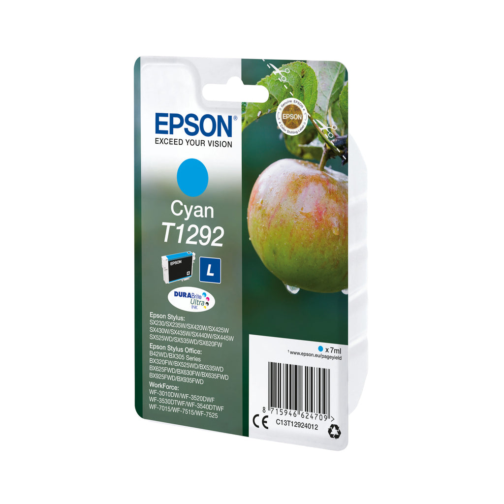 Epson T1292 Apple DURABrite Ultra Ink Cartridge Cyan C13T12924012_2