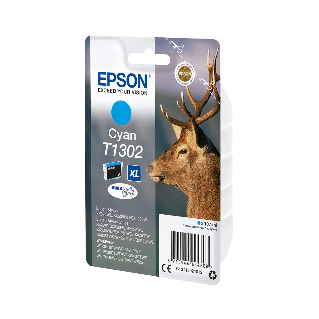 Epson T1302 Stag DURABrite Ultra Ink Cartridge Cyan C13T13024012_2