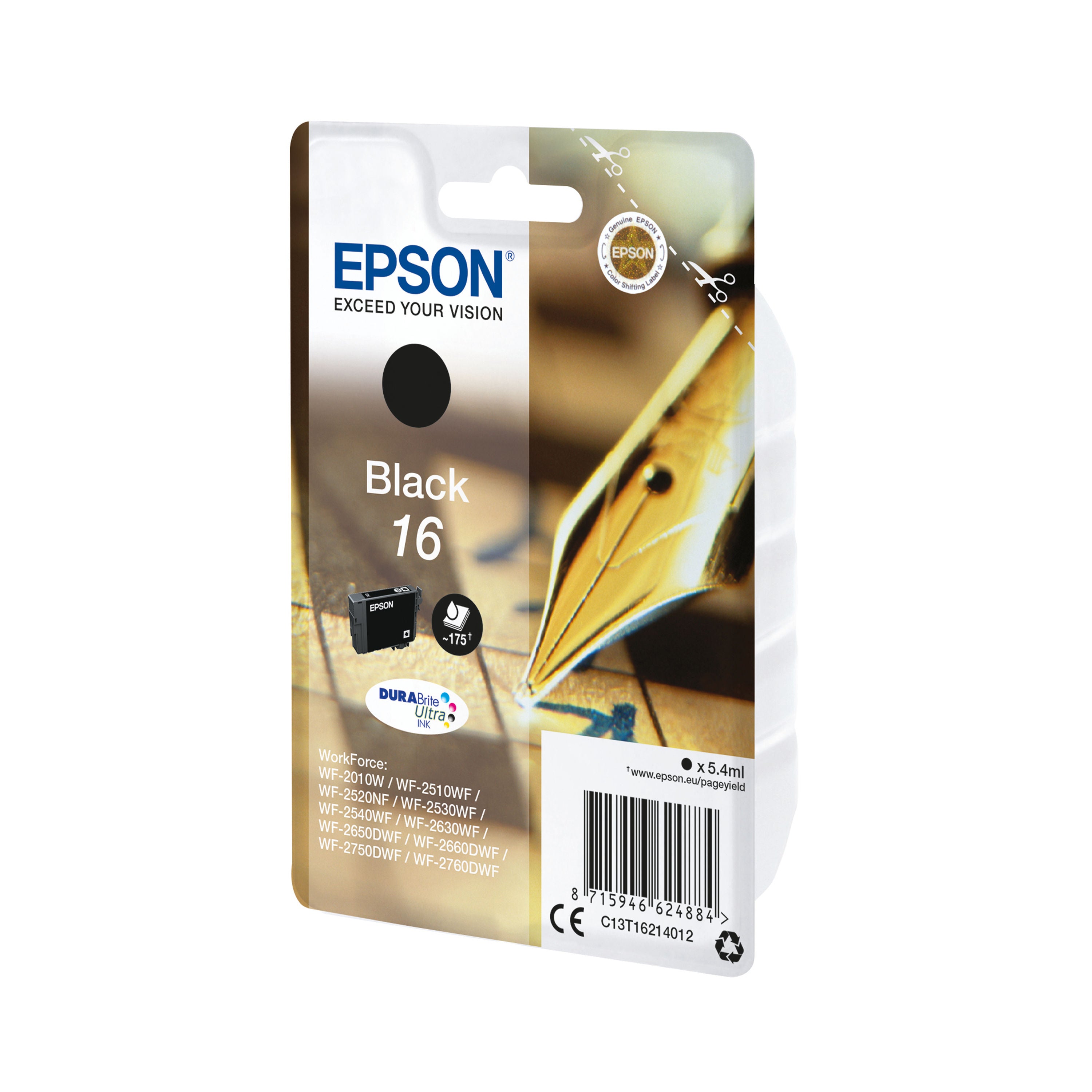 Epson 16 Pen and Crossword DURABrite Ultra Ink Cartridge Black C13T16214012_2
