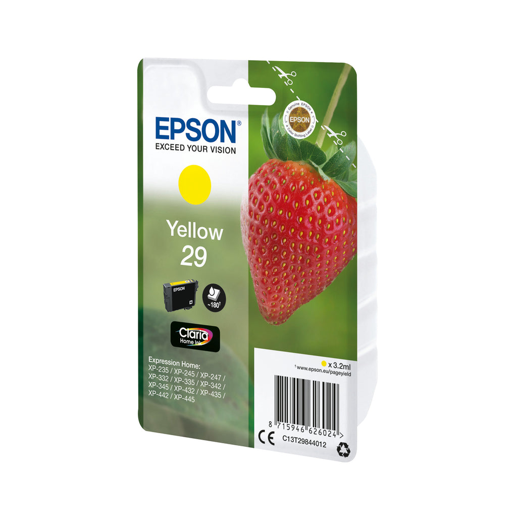 Epson 29 Strawberry Claria Home Ink Cartridge Yellow C13T29844012_2