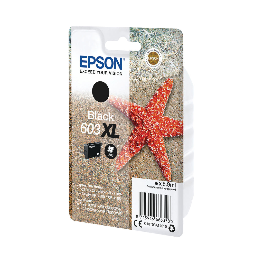 Epson 603XL Starfish Ink Cartridge High Yield Black C13T03A14010_2